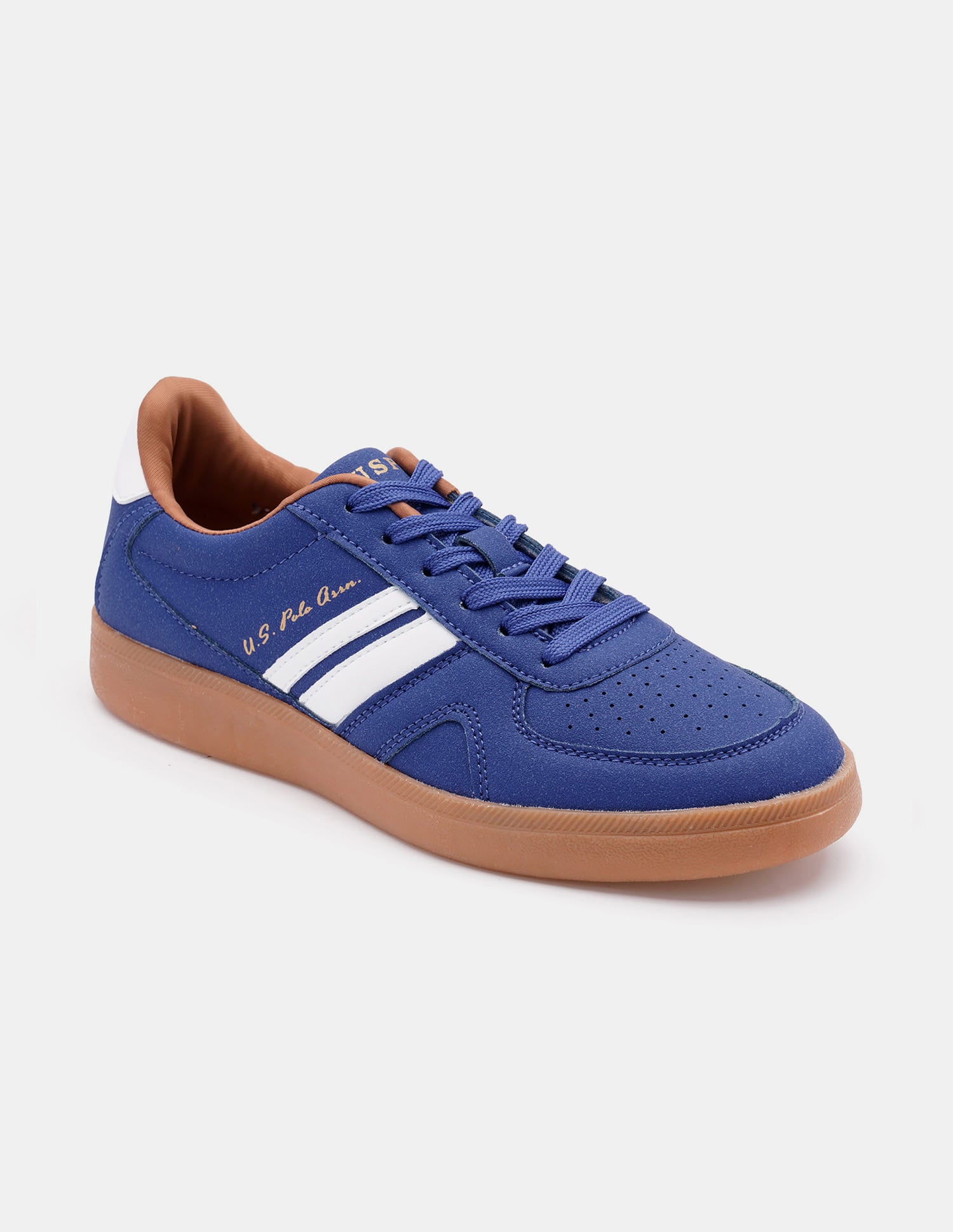Women Round Toe Edda Striped Sneakers