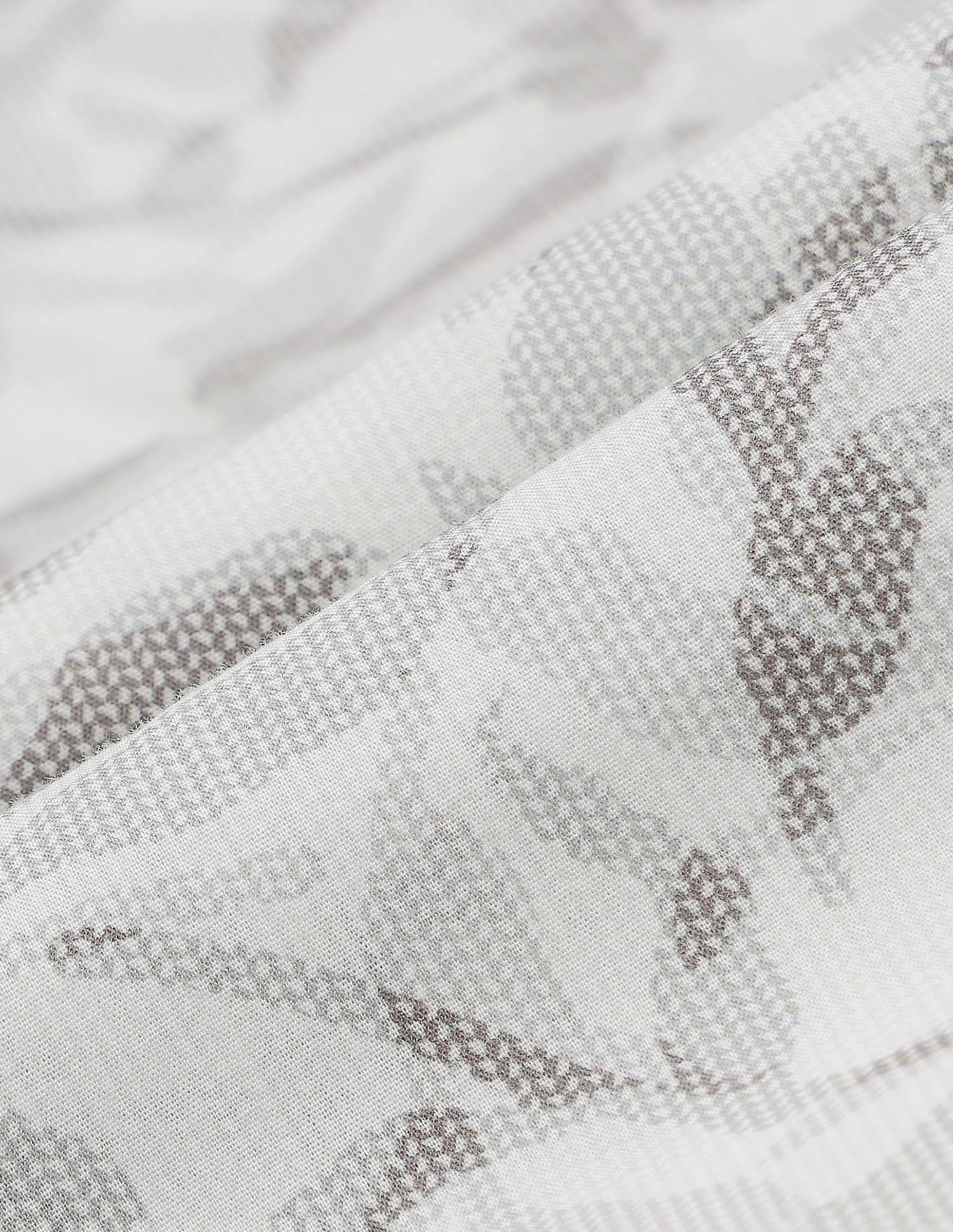 Floral Printed Slim Fit Shirt Light Grey - U.S. POLO ASSN. | Large