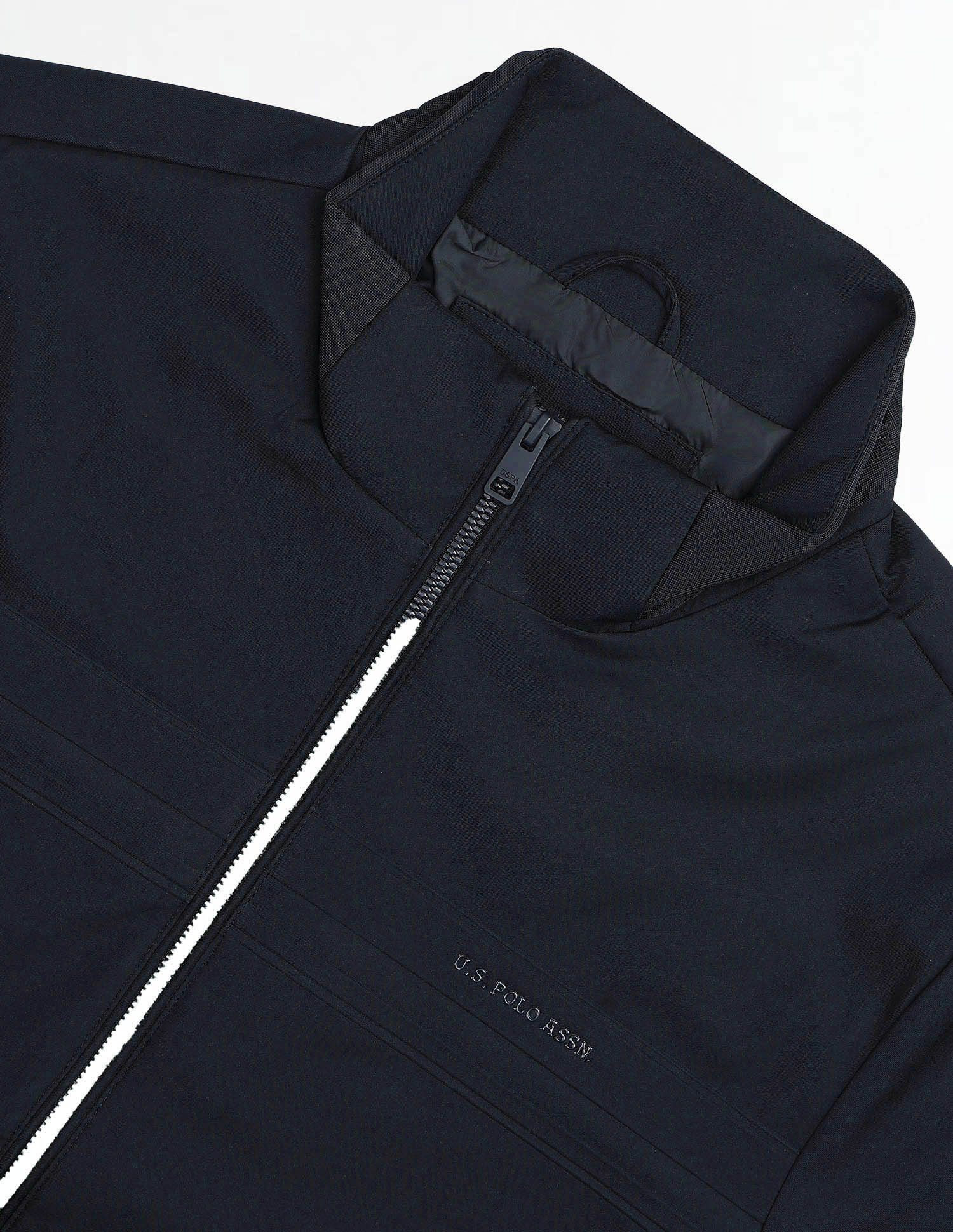 Solid Regular Fit Jacket Navy - U.S. POLO ASSN. | Large