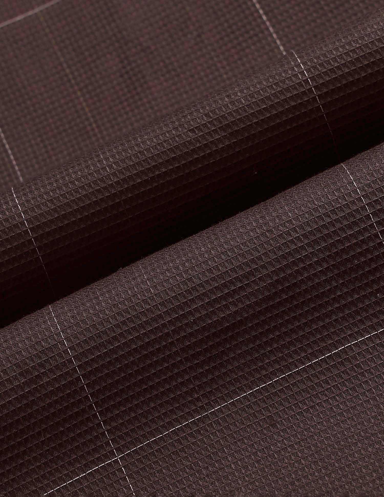 Textured With Windowpane Checked Regular Fit Shirt Brown - U.S. POLO ASSN. | Large