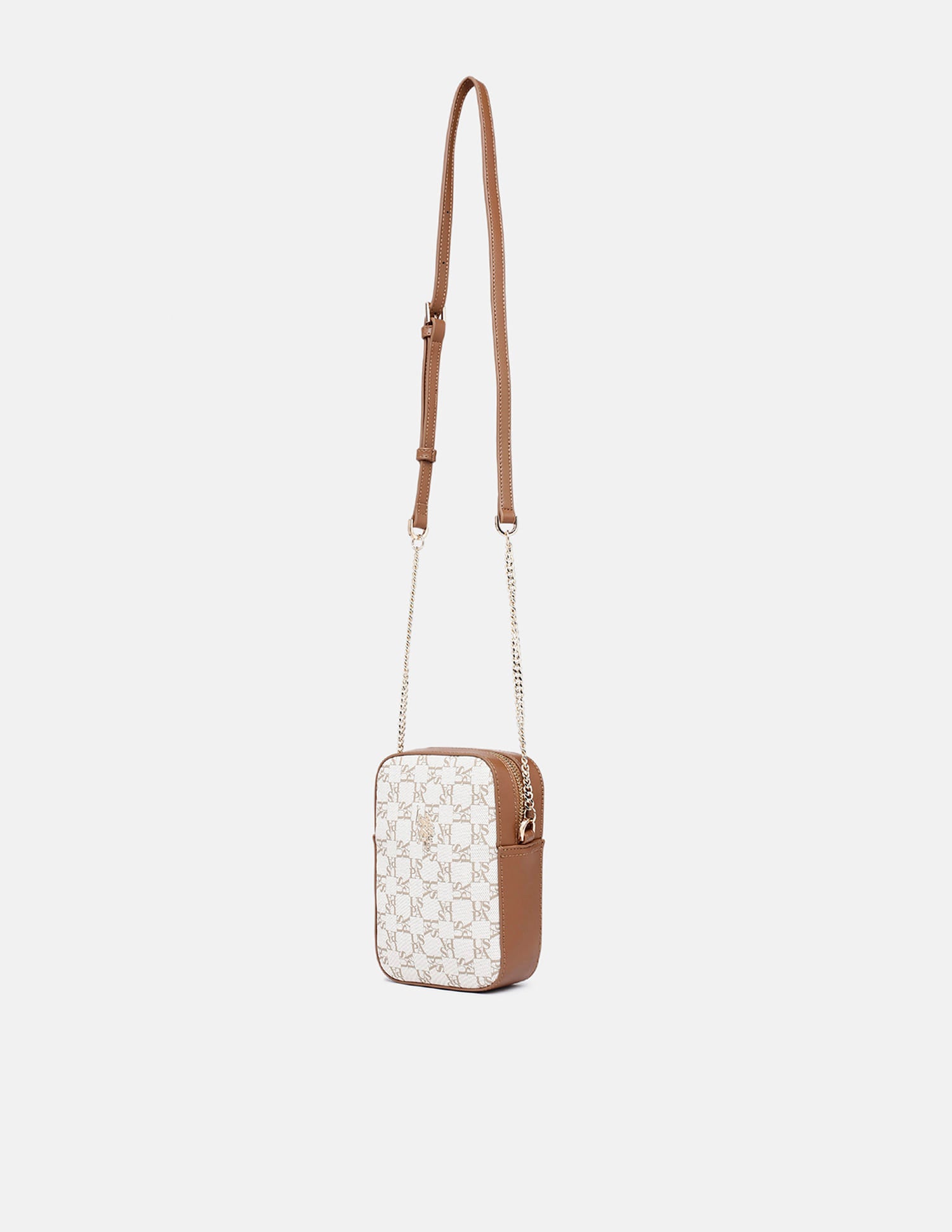 Cruz Monogram Crossbody Bag Beige - U.S. Polo Assn. India | Large