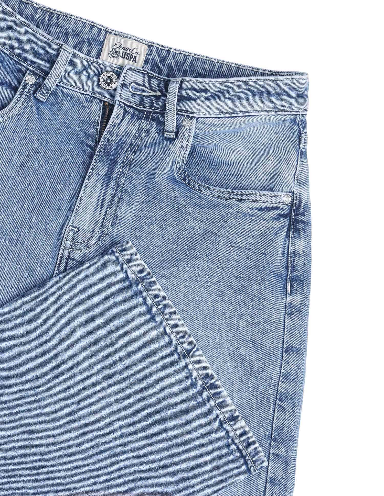 High Rise Bootcut Fit Jeans Light Blue - U.S. Polo Assn. India | Large