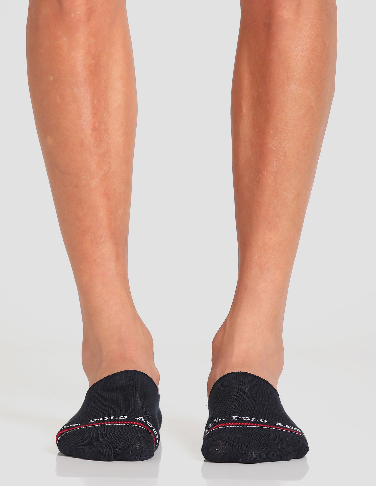 Aloe Finish No Show ES001 Socks - Pack Of 3 Light Grey, Black and Navy - U.S. POLO ASSN. | Large