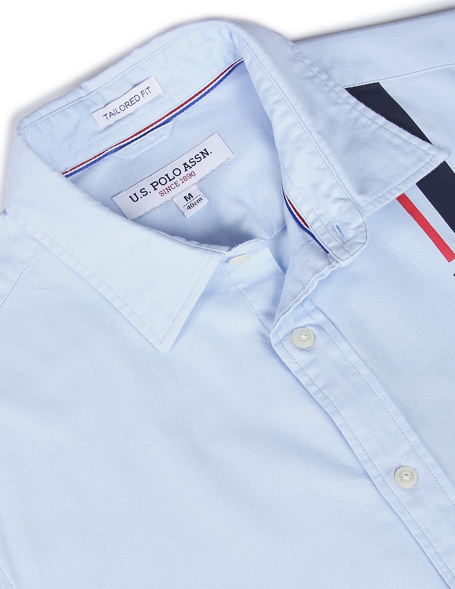 Stretchy Oxford Shirt Blue - U.S. POLO ASSN. | Large