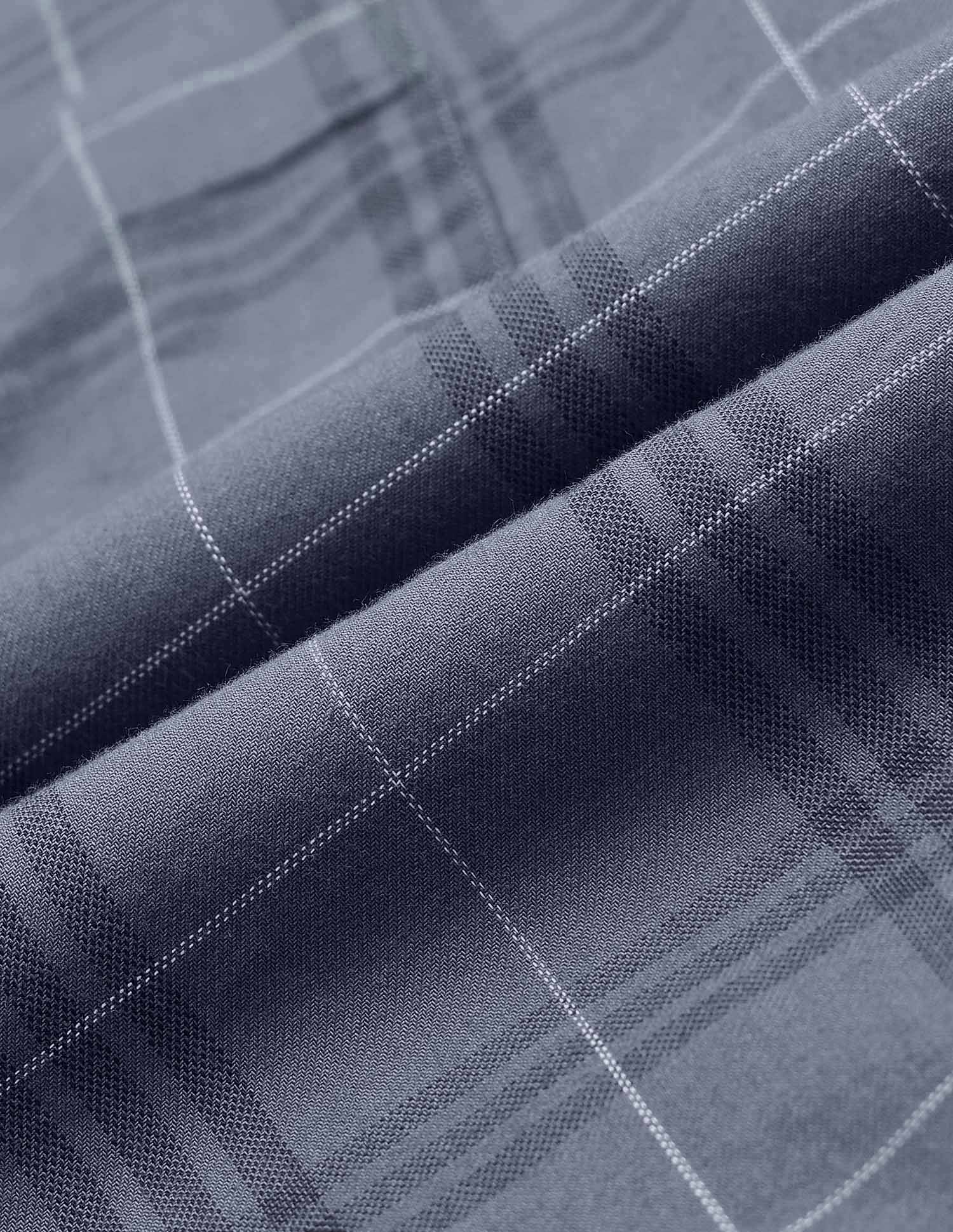 Tartan Checked Pure Cotton Shirt Grey - U.S. Polo Assn. India | Large
