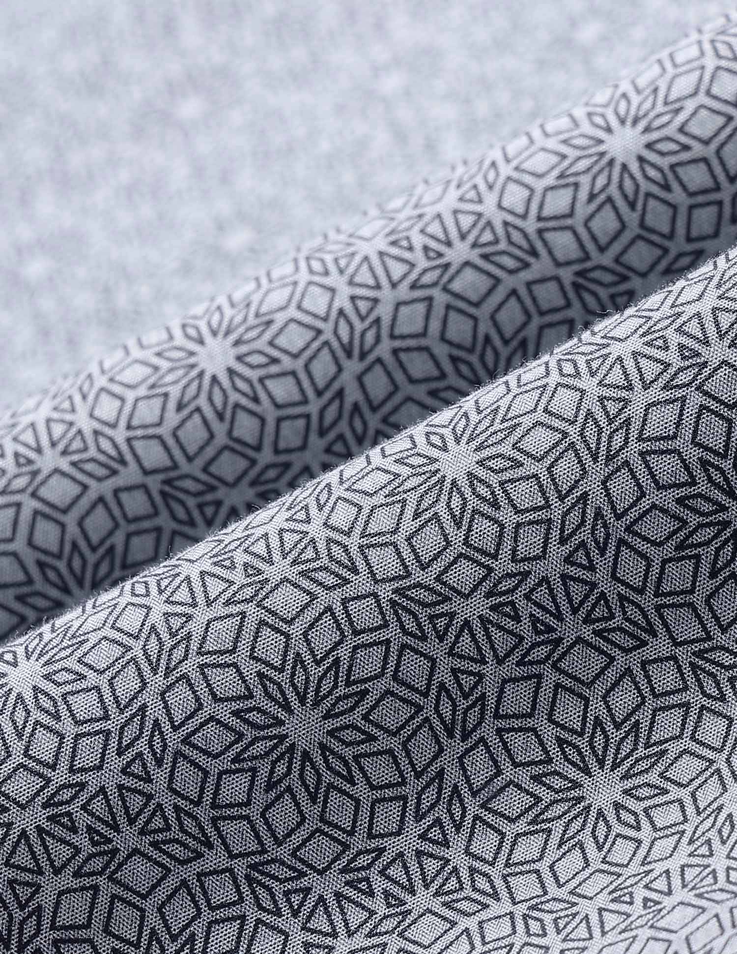 Geometric Printed Tailored Fit Shirt Navy - U.S. POLO ASSN. | Large