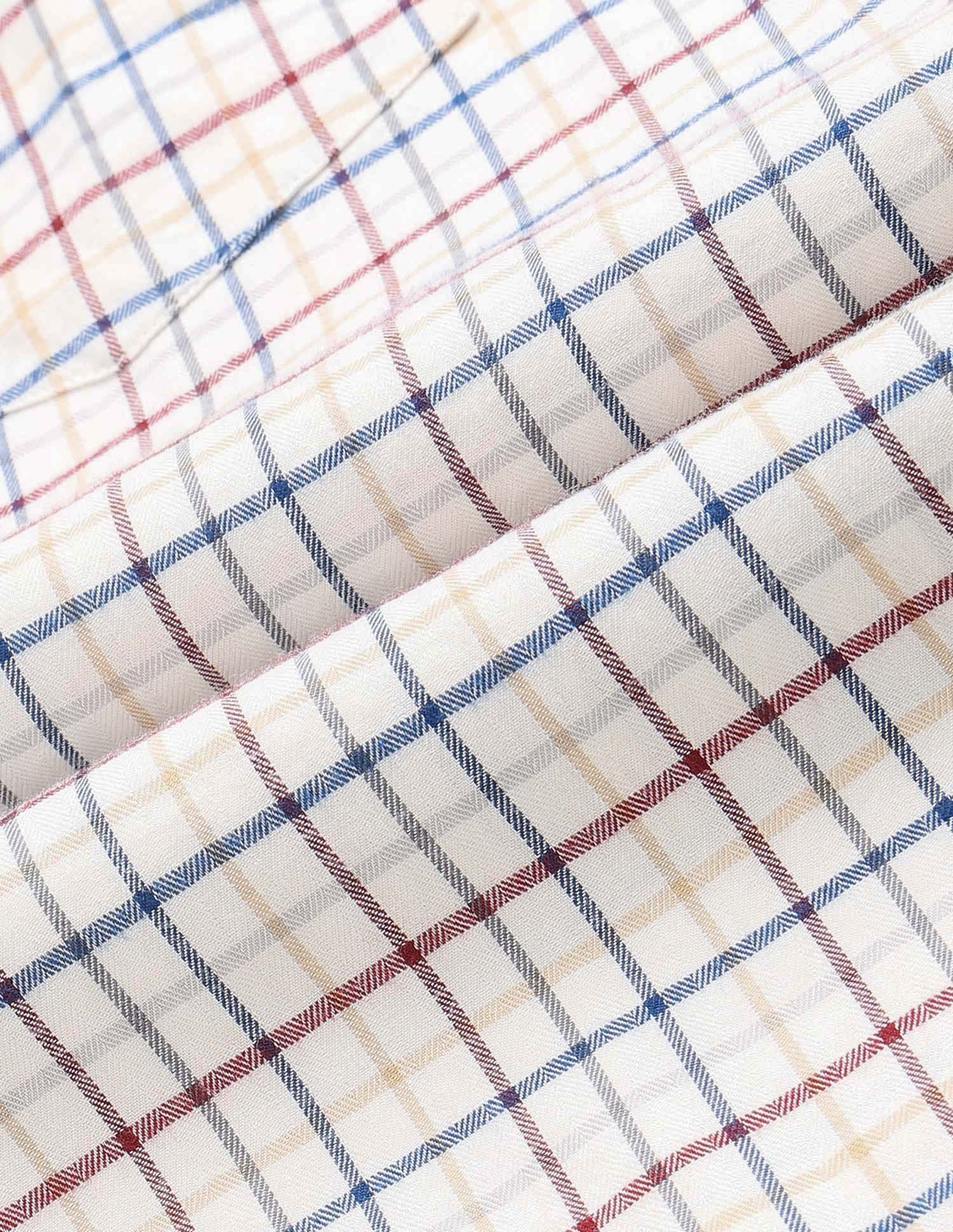 Graph Checked Twill Shirt Ivory - U.S. POLO ASSN. | Large