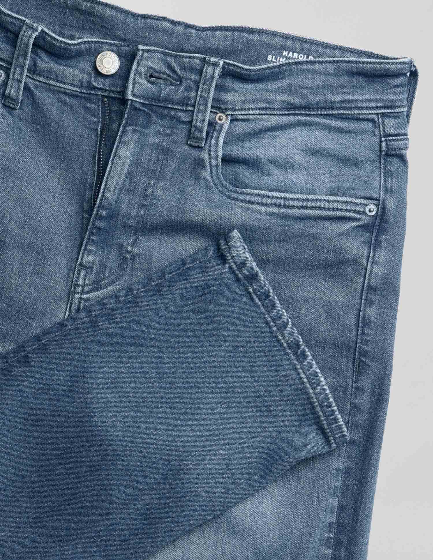 Harold Slim Straight Fit Blue Jeans Ms Wash - U.S. POLO ASSN. | Large