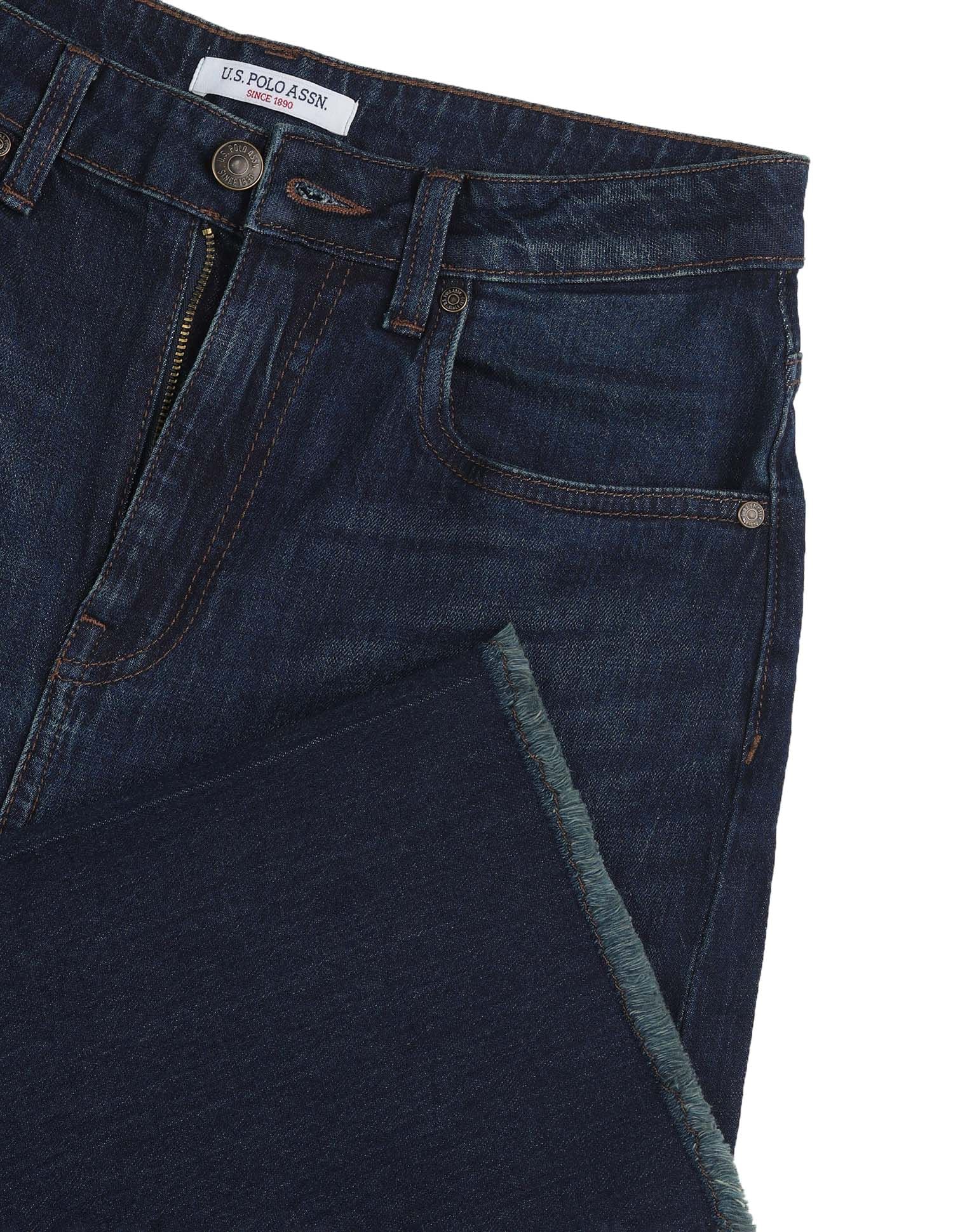 High Rise Wide Leg Fit Dark Blue - U.S. POLO ASSN. | Large