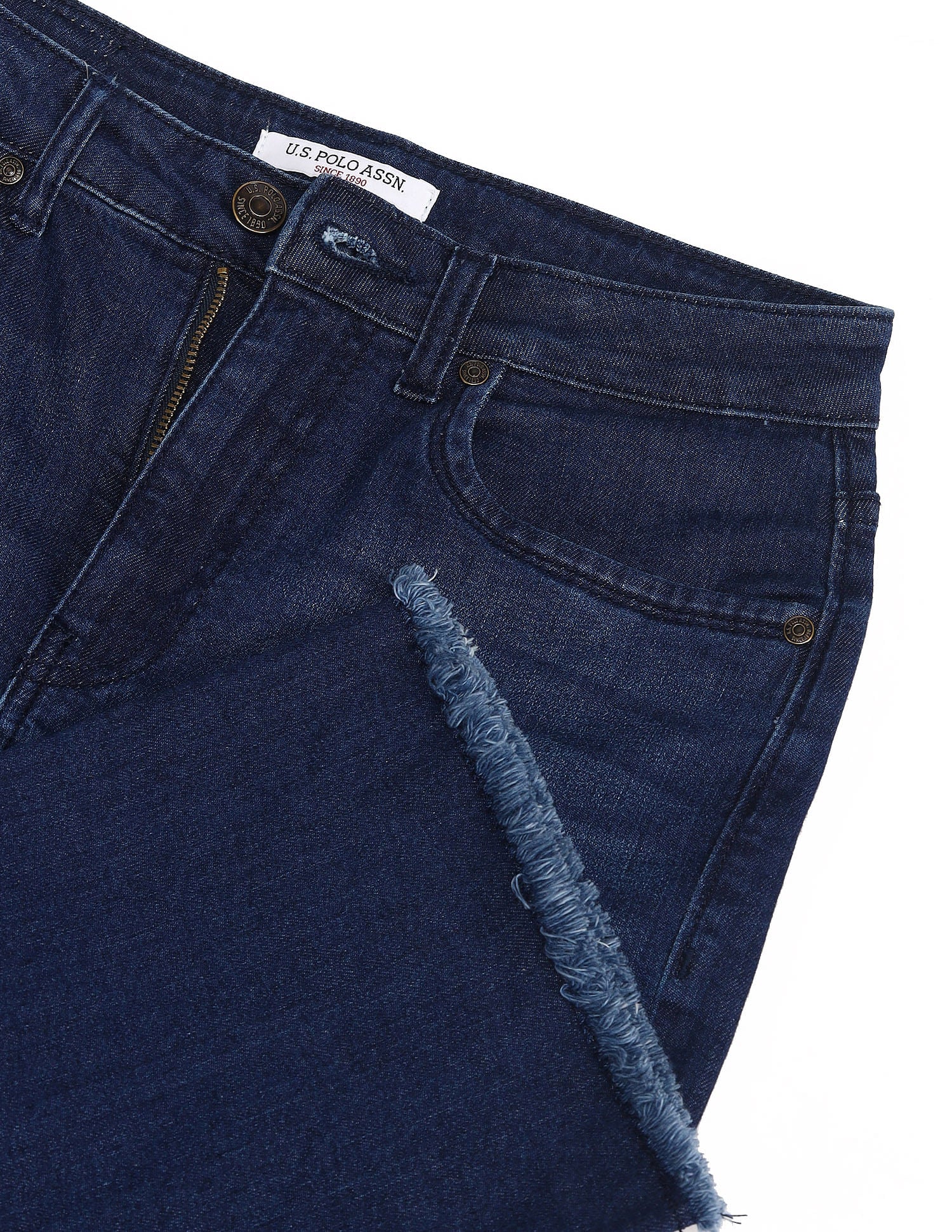 High Rise Skinny Bootcut Jeans Dark Blue - U.S. POLO ASSN. | Large