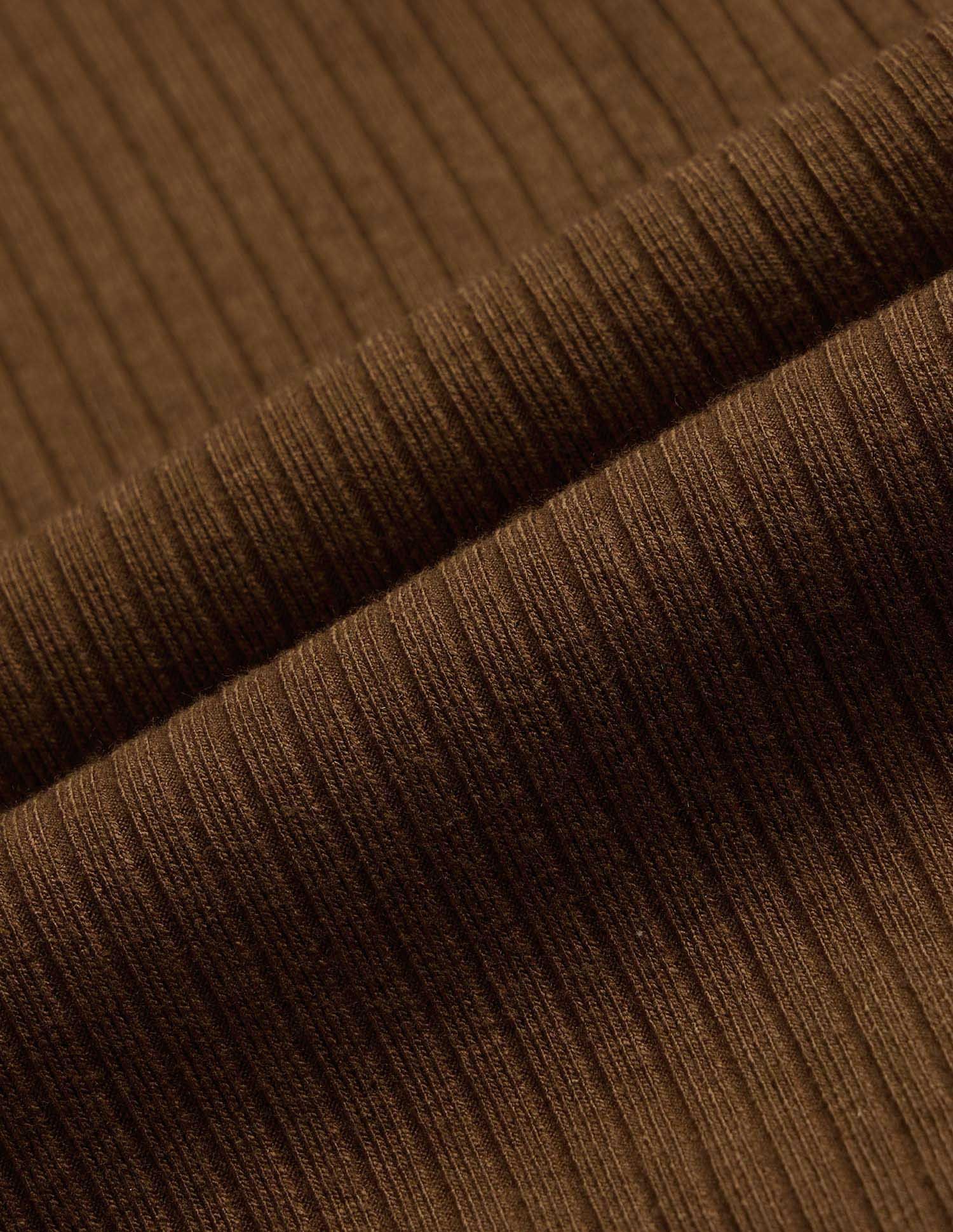 Ribbed Wide Leg Fit Lounge Trousers Brown - U.S. POLO ASSN. | Large