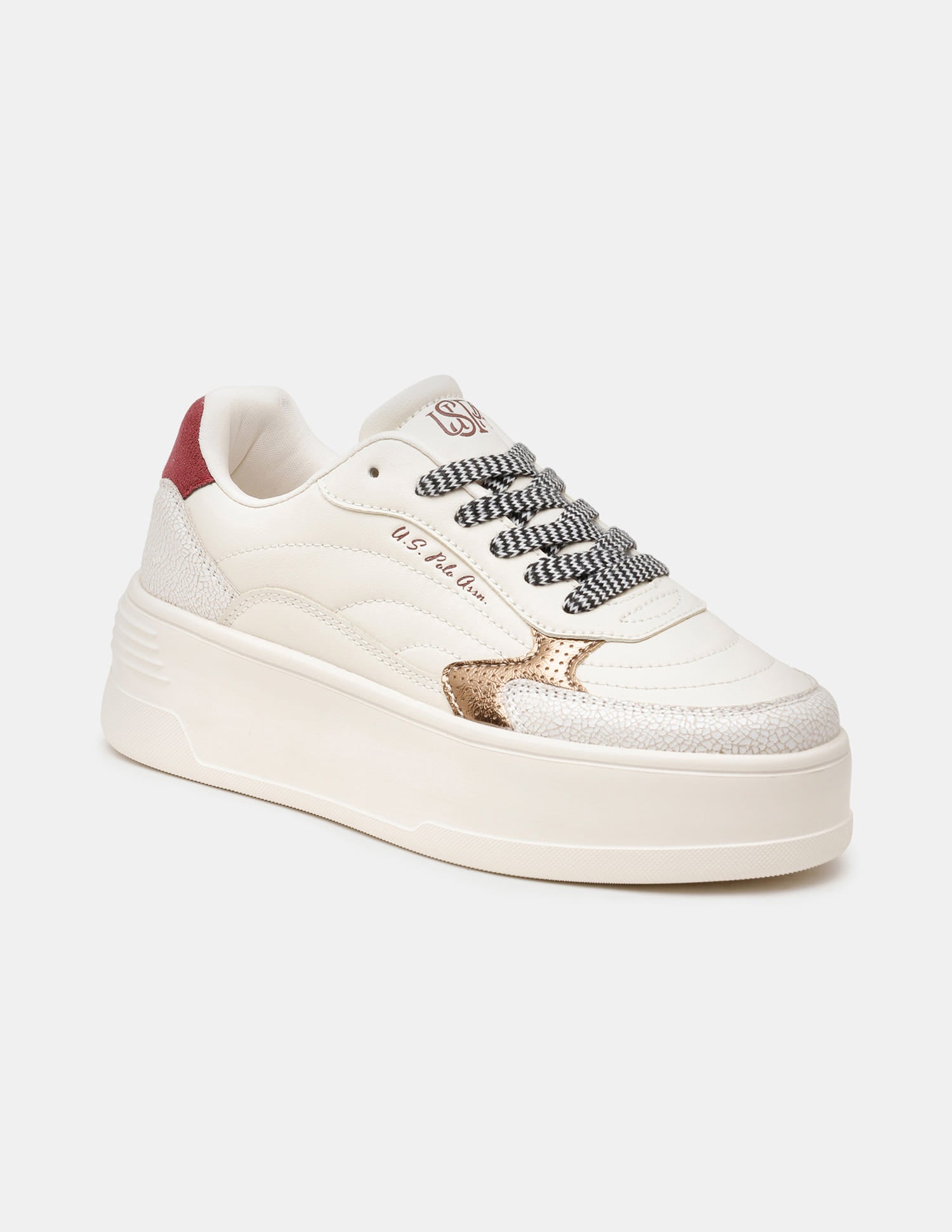 Kairis Beige Light Weight Sneaker Shoes Beige - U.S. Polo Assn. India | Large