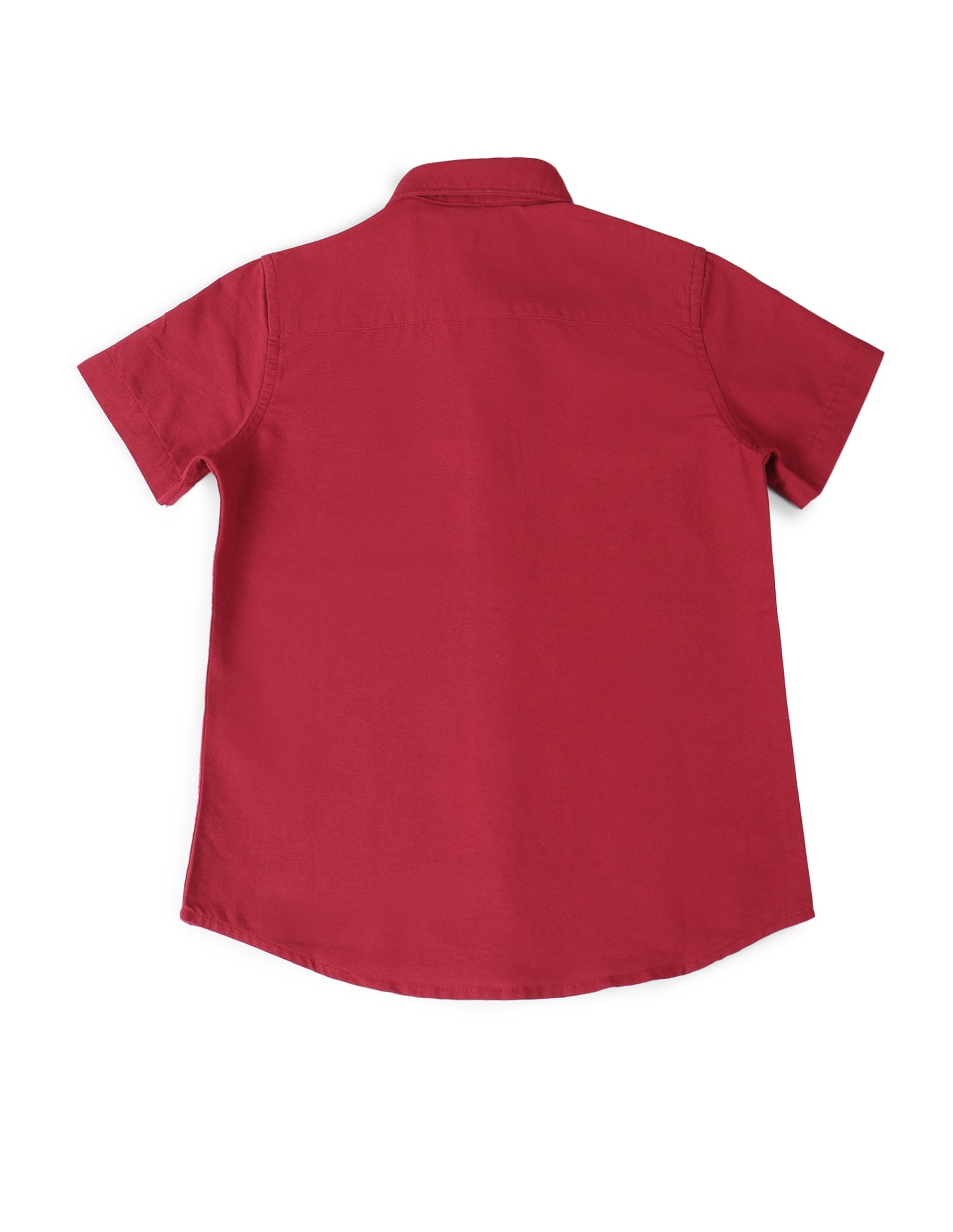 Boys Solid Regular Fit Shirt Medium Red - U.S. POLO ASSN. | Large