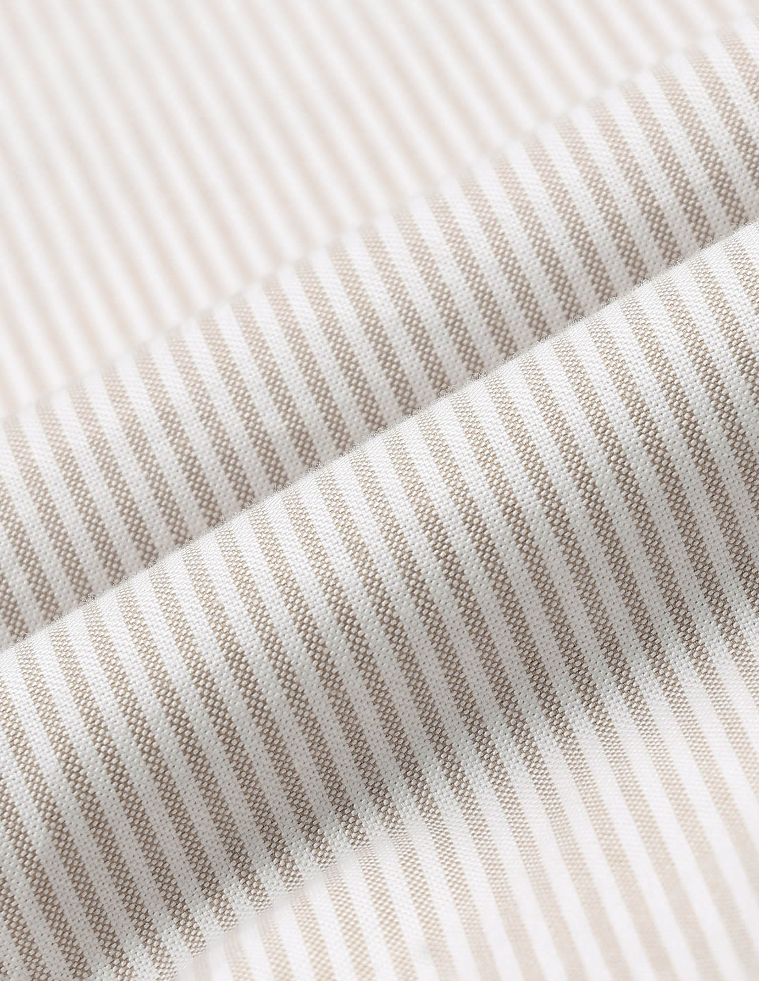 Vertical Striped Tailored Fit Shirt Beige - U.S. POLO ASSN. | Large