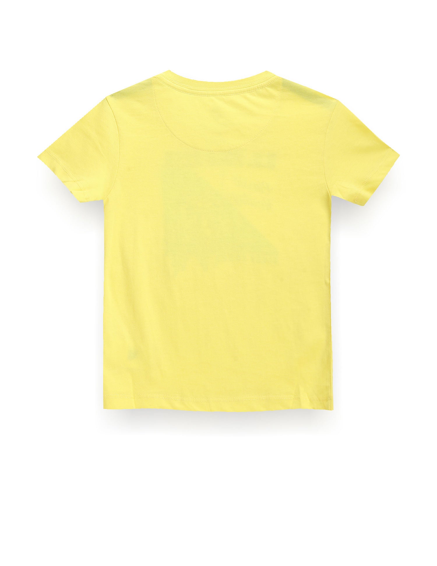 Boys Brand Print Cotton T-Shirt Yellow - U.S. POLO ASSN. | Large