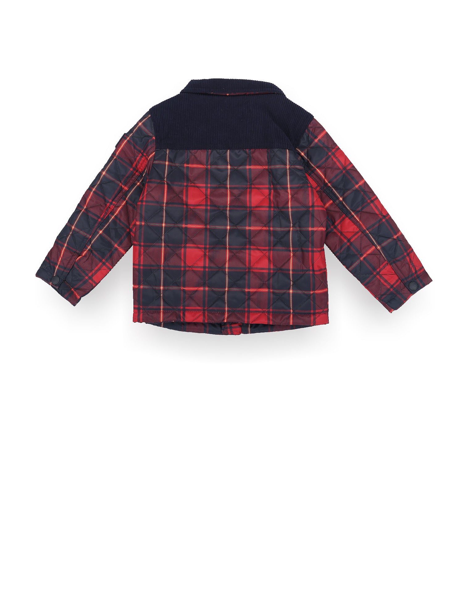 Boys Check Quilted Jacket Navy - U.S. POLO ASSN. | Large