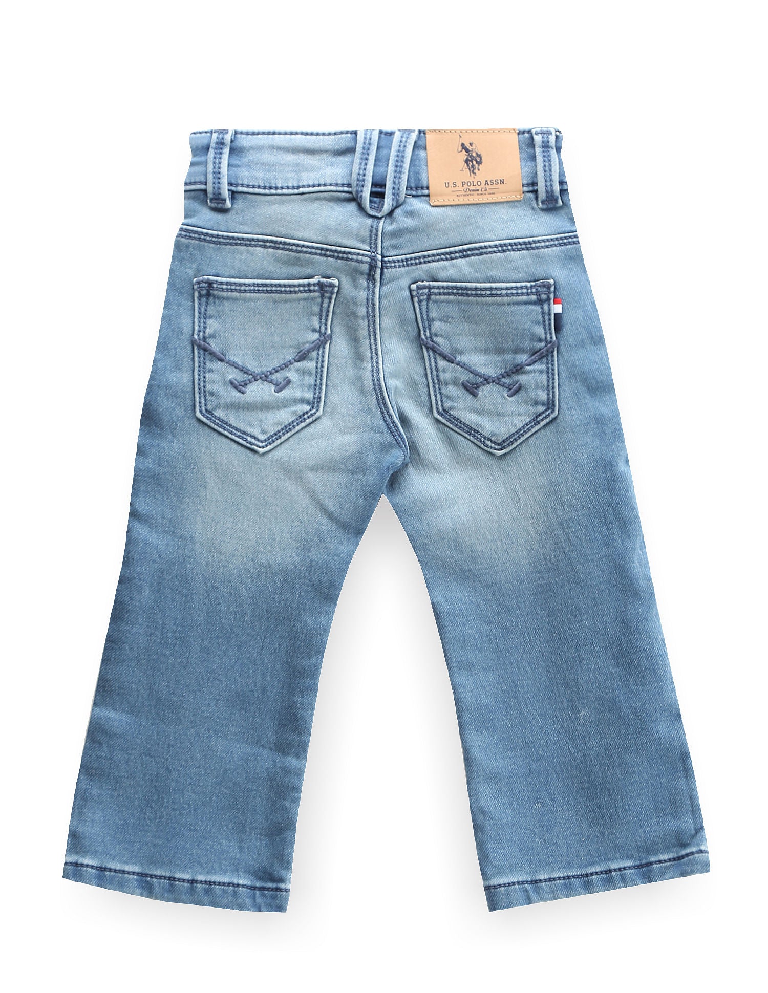 Boys Slim Fit Stone Wash Jeans Blue - U.S. Polo Assn. India | Large