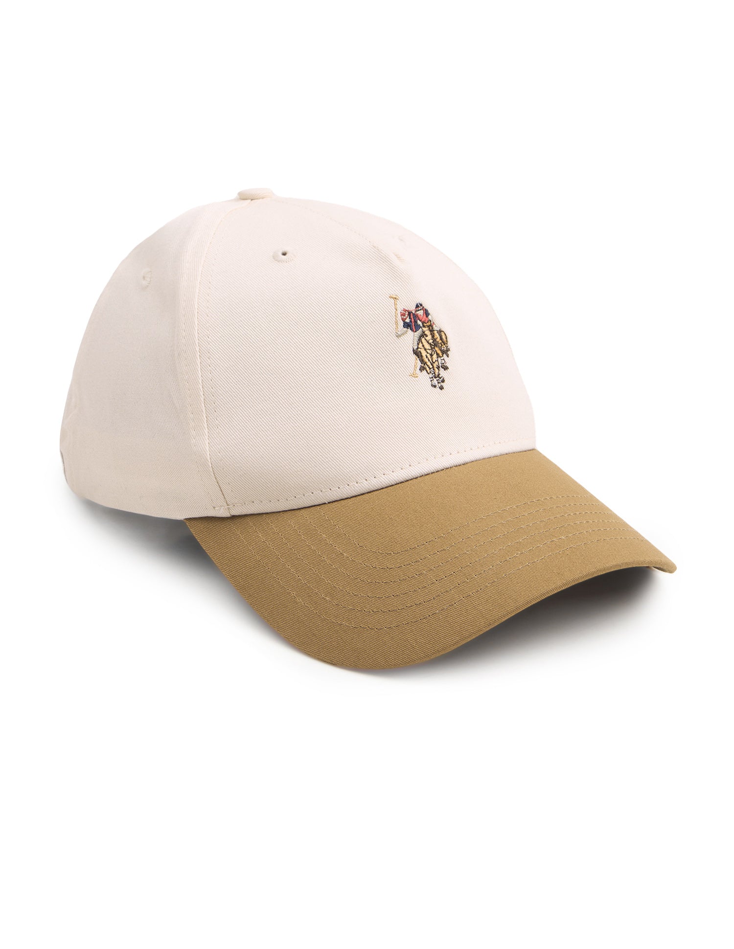 Colour Blocked Twill Cap Ivory - U.S. Polo Assn. India | Large