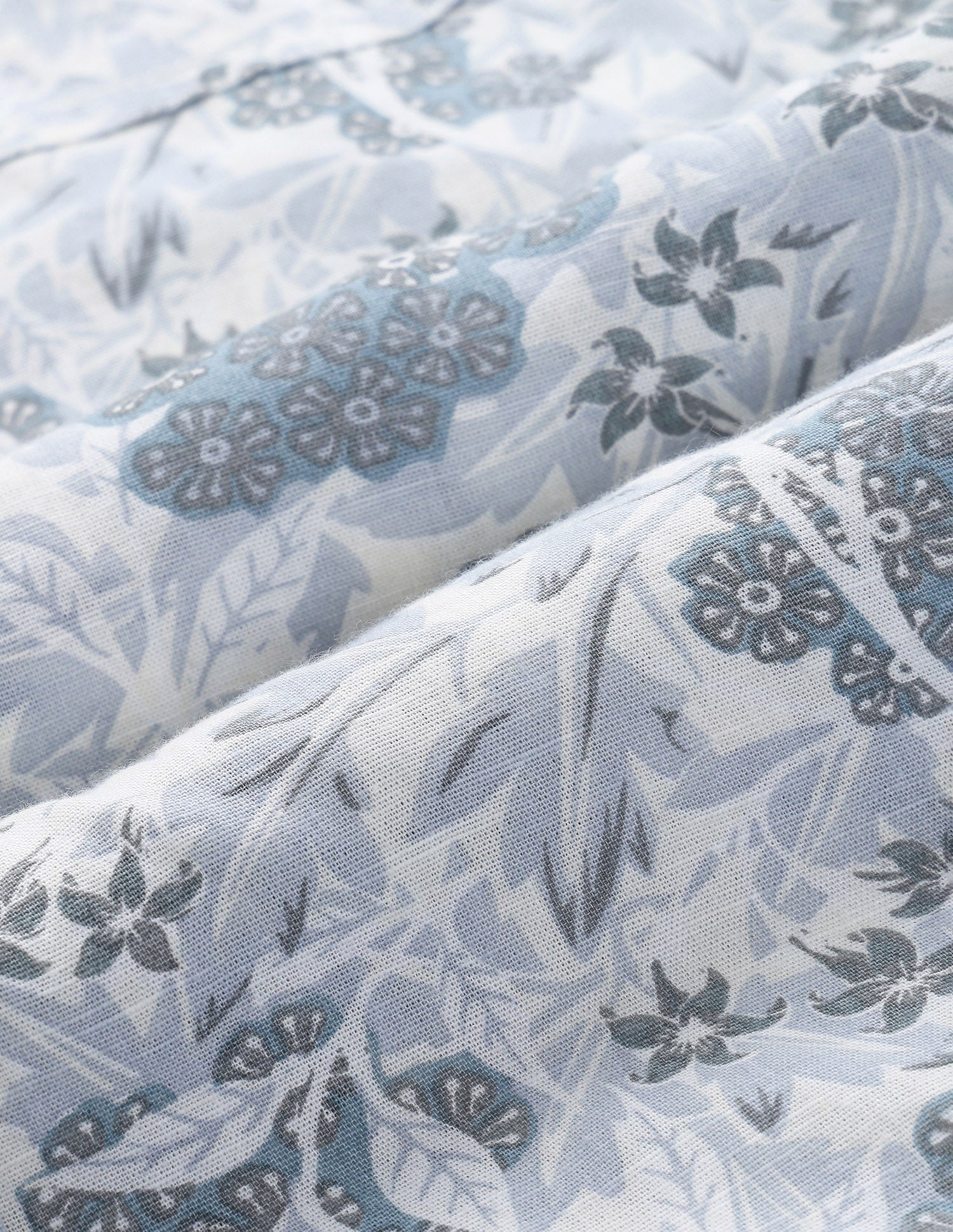 Floral Slim Fit Shirt Greyish-Blue - U.S. Polo Assn. India | Large