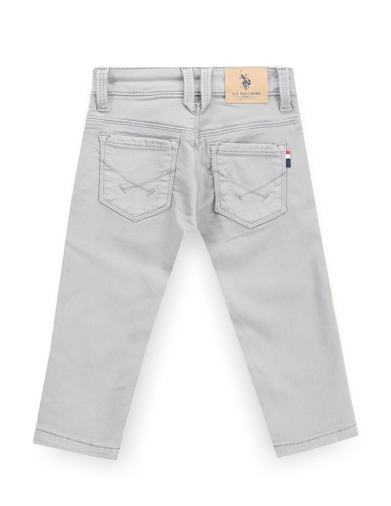 Boys Slim Fit Grey Jeans Grey - U.S. POLO ASSN. | Large
