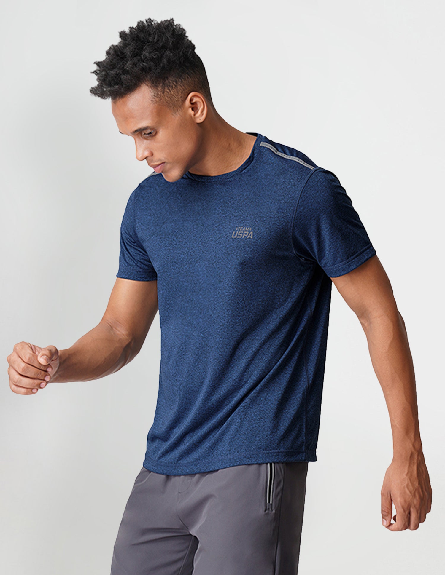 Reflective Logo Crew Neck I712 Lounge T-Shirt - Pack Of 1 Navy - U.S. POLO ASSN. | Large