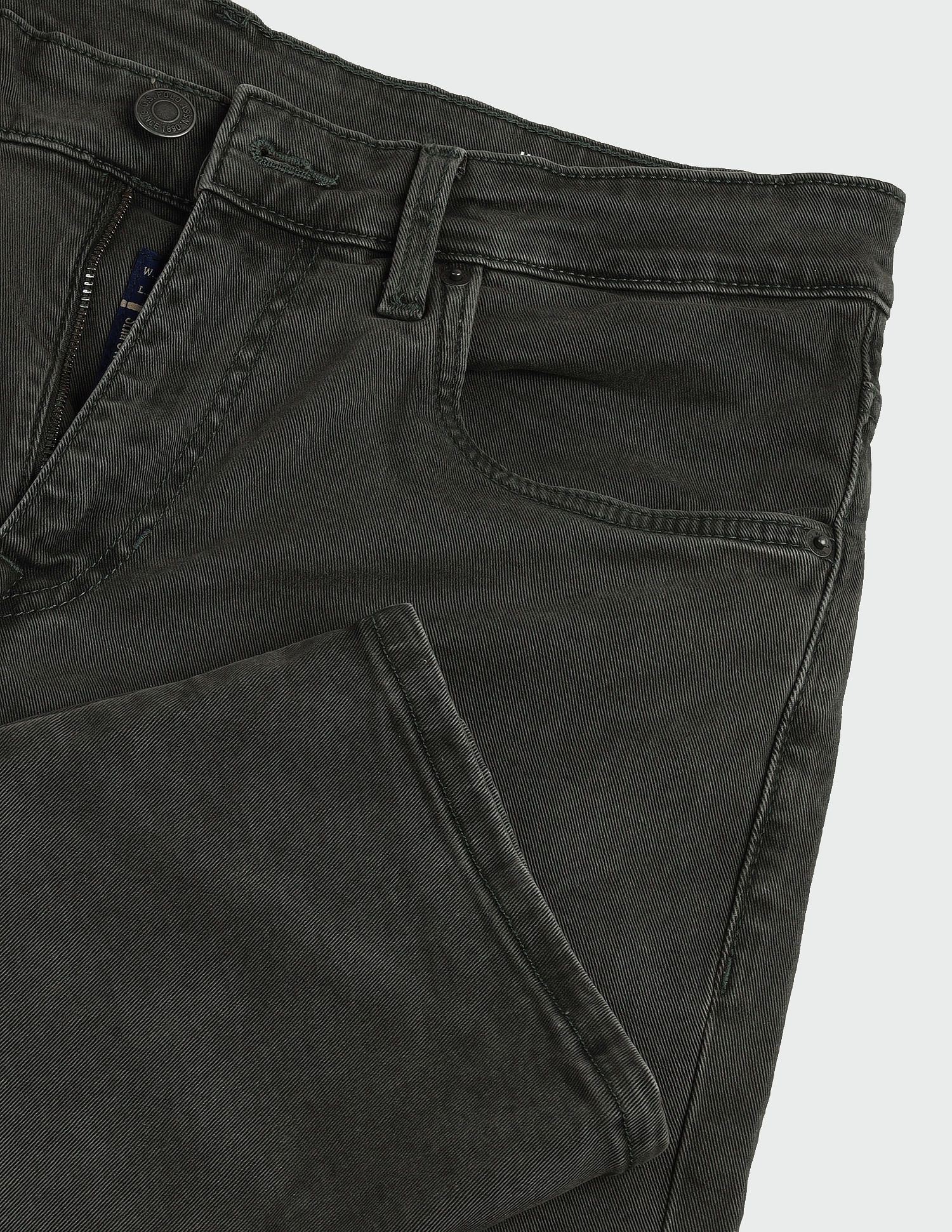 Harold Slim Straight Fit Green Jeans Green - U.S. Polo Assn. India | Large