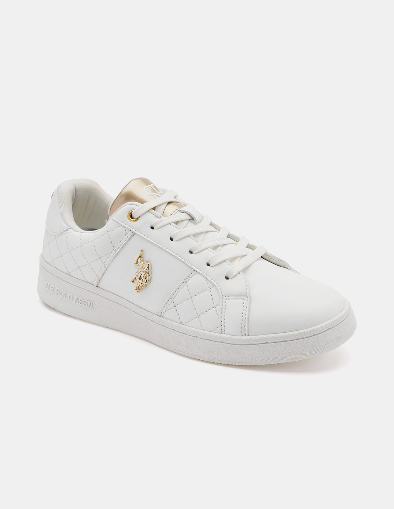 Simone 3.0 Off White Quilting Detail Sneakers Shoes