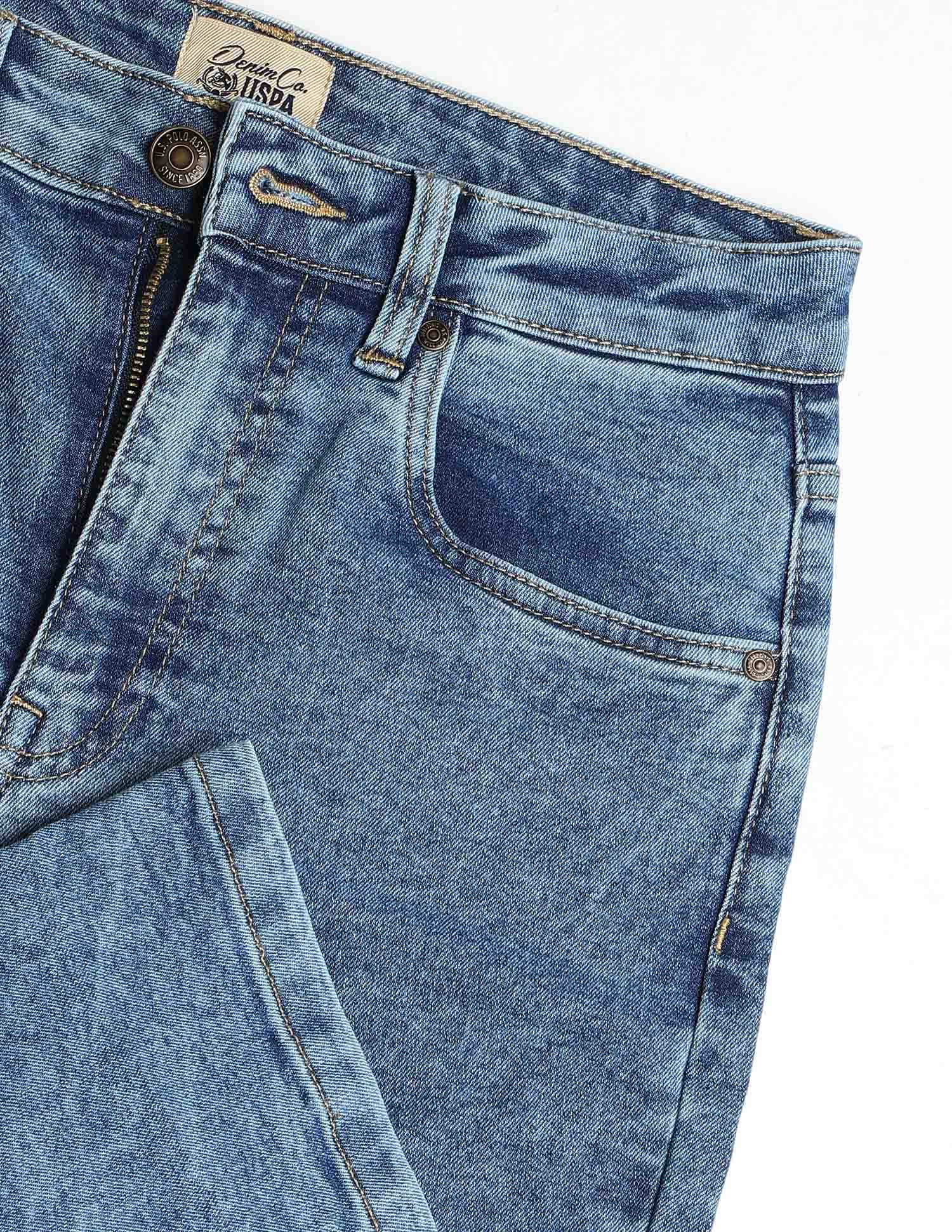 High Rise Flared Fit Jeans Blue - U.S. Polo Assn. India | Large