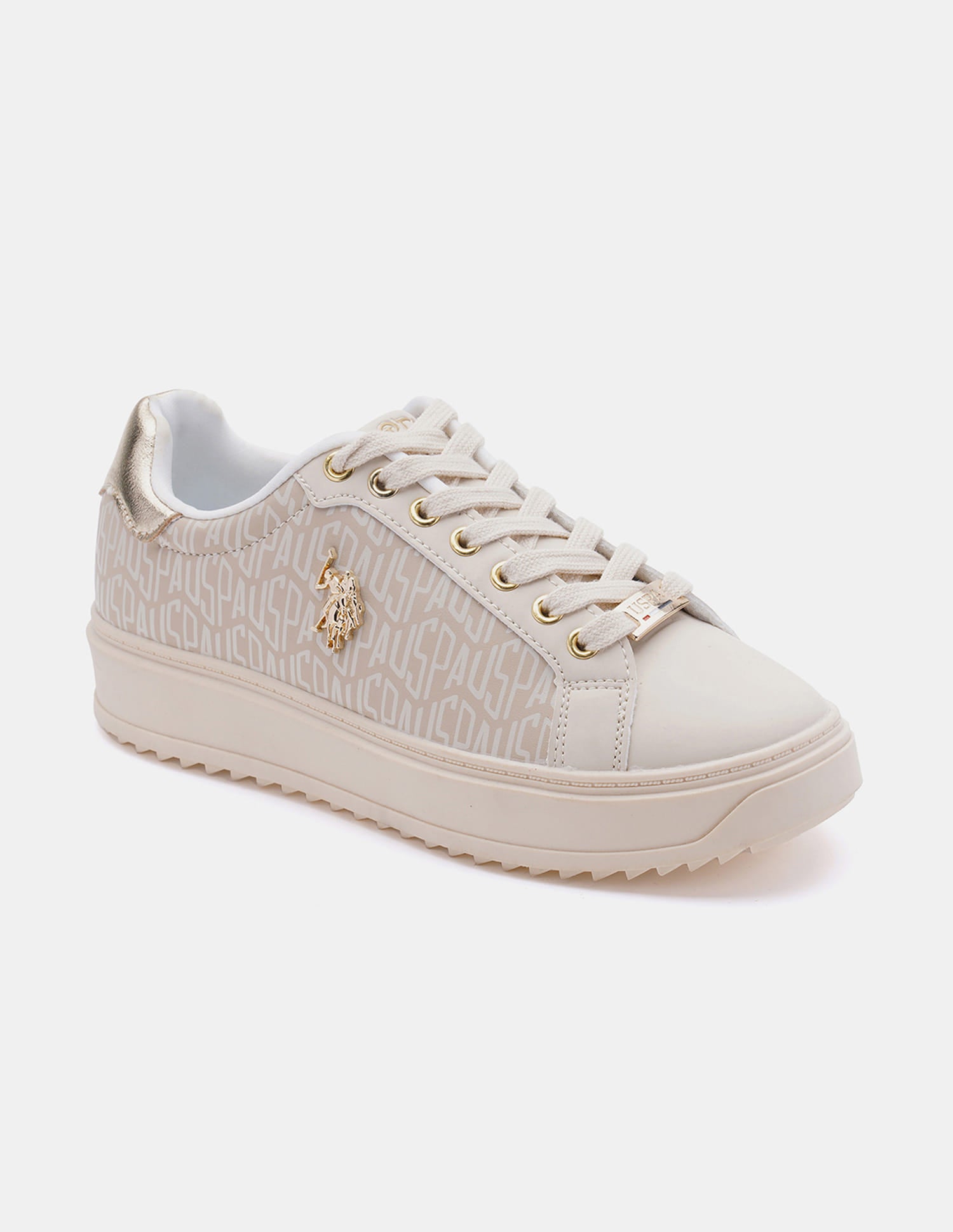 Round Toe Brand Printed Narcisa Sneakers