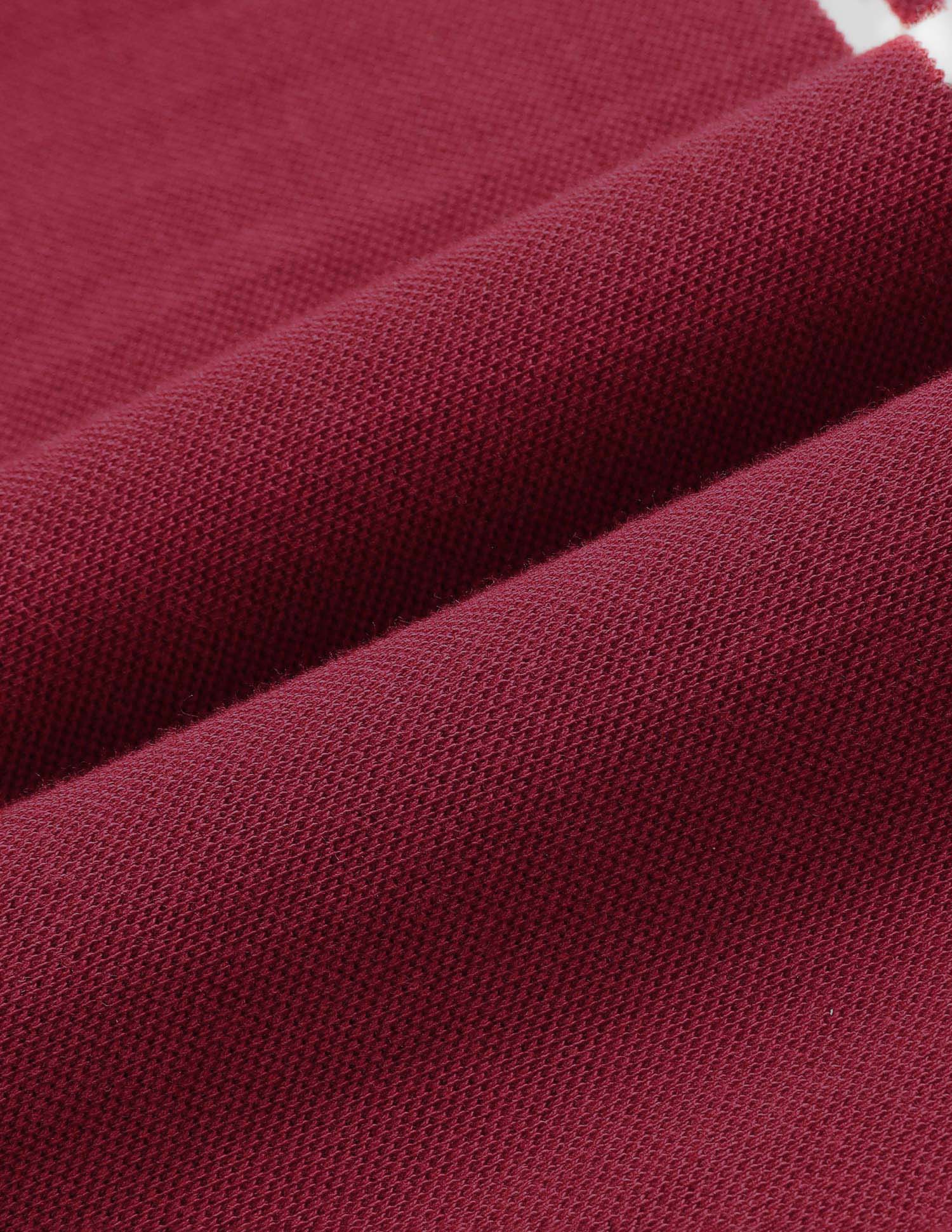 Vertical Striped Slim Fit Polo Shirt Maroon - U.S. Polo Assn. India | Large
