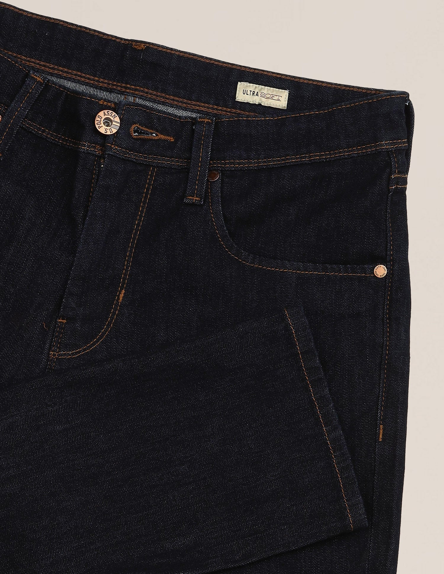 Henry Tapered Fit Blue Jeans Rinse Blue - U.S. Polo Assn. India | Large