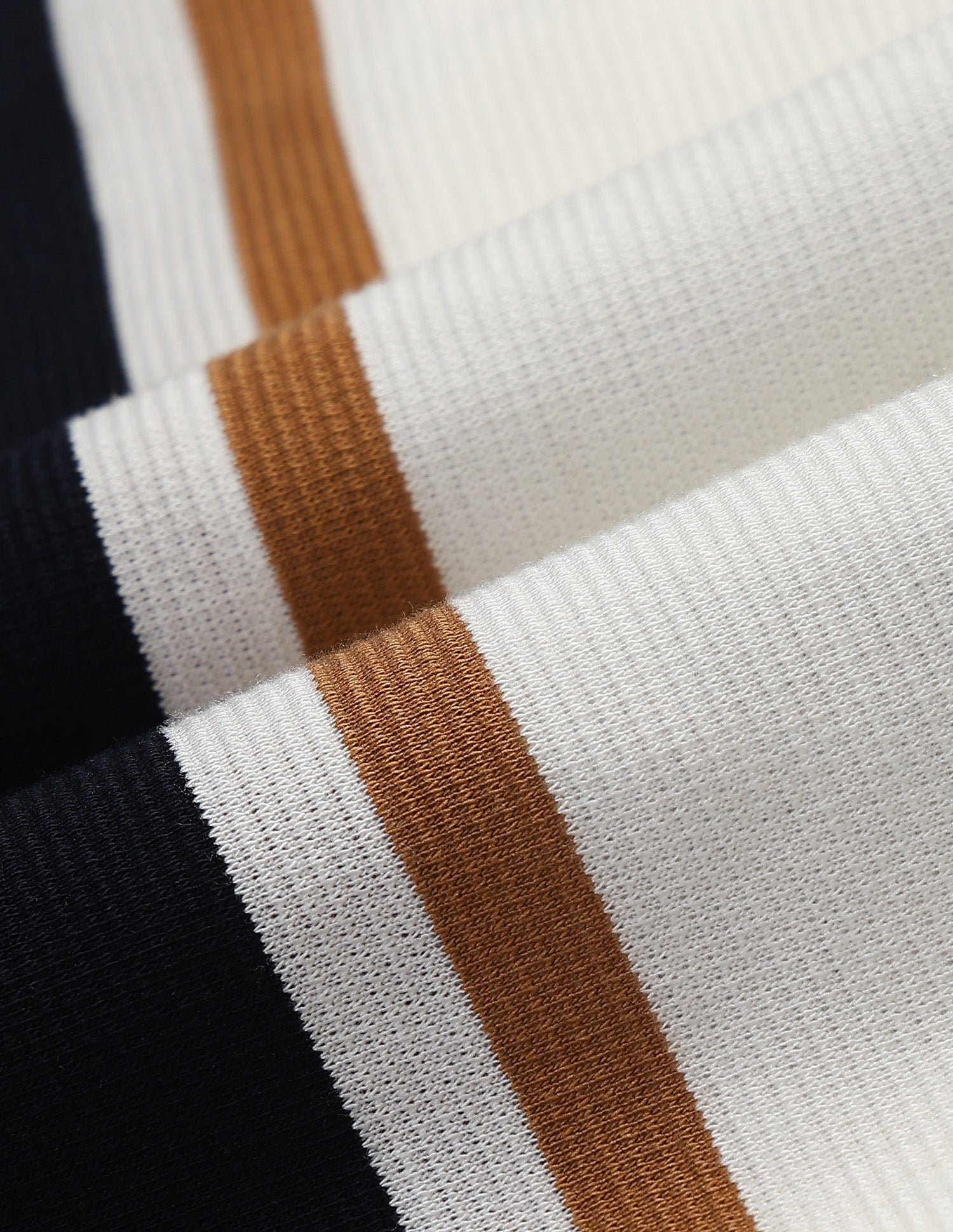 Horizontal Striped Slim Fit Polo Shirt Beige - U.S. Polo Assn. India | Large