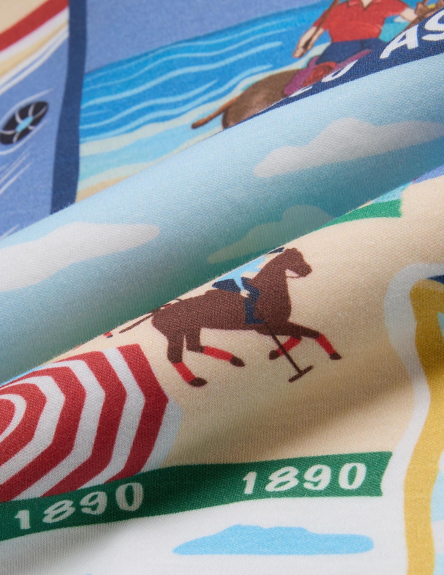 Boys Graphic Printed Regular Fit Polo Shirt Multi2 - U.S. Polo Assn. India | Large