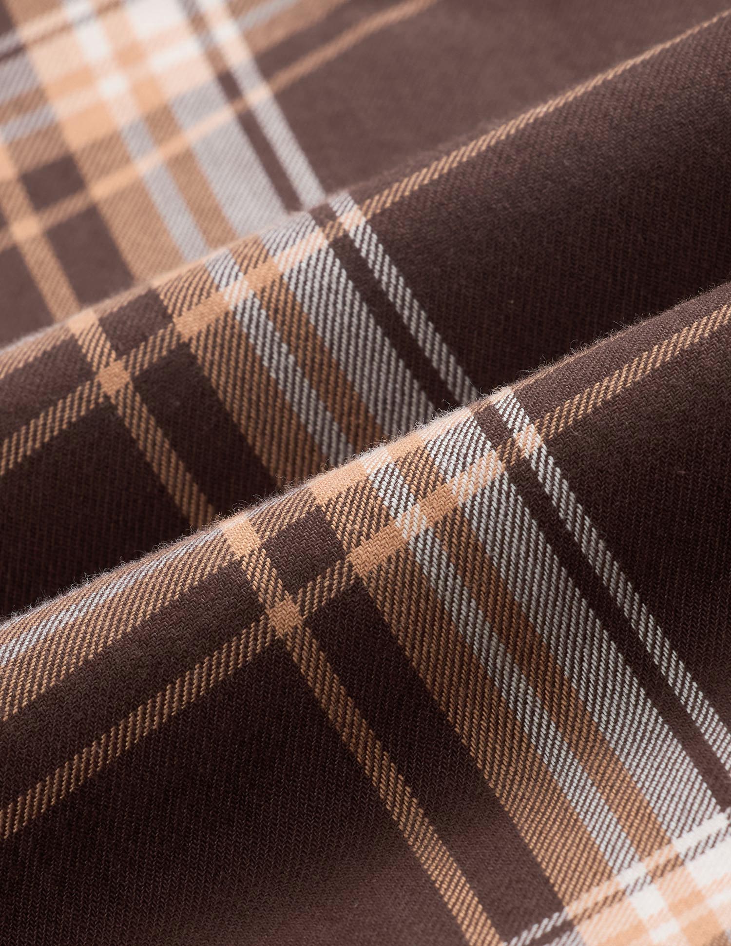 Grid Tattersall Checked Pure Cotton Shirt Brown - U.S. POLO ASSN. | Large