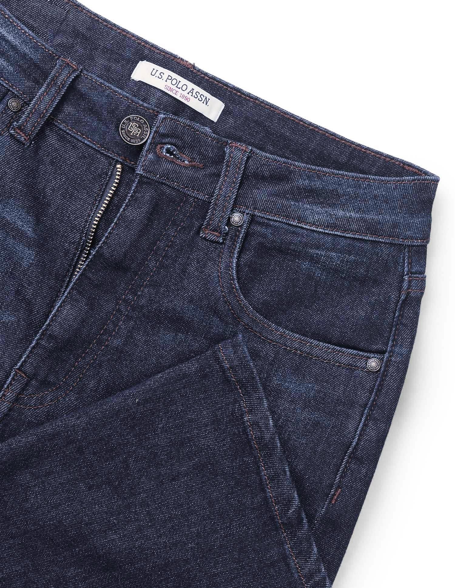 High-Rise Bootcut Jeans Dark Blue - U.S. Polo Assn. India | Large