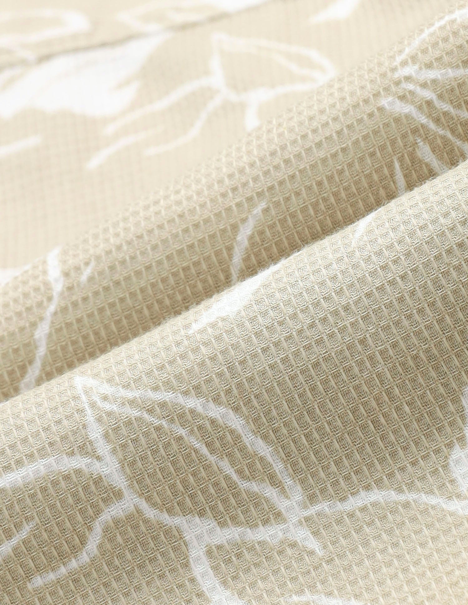 Boys Floral Printed Dobby Shirt Beige - U.S. POLO ASSN. | Large