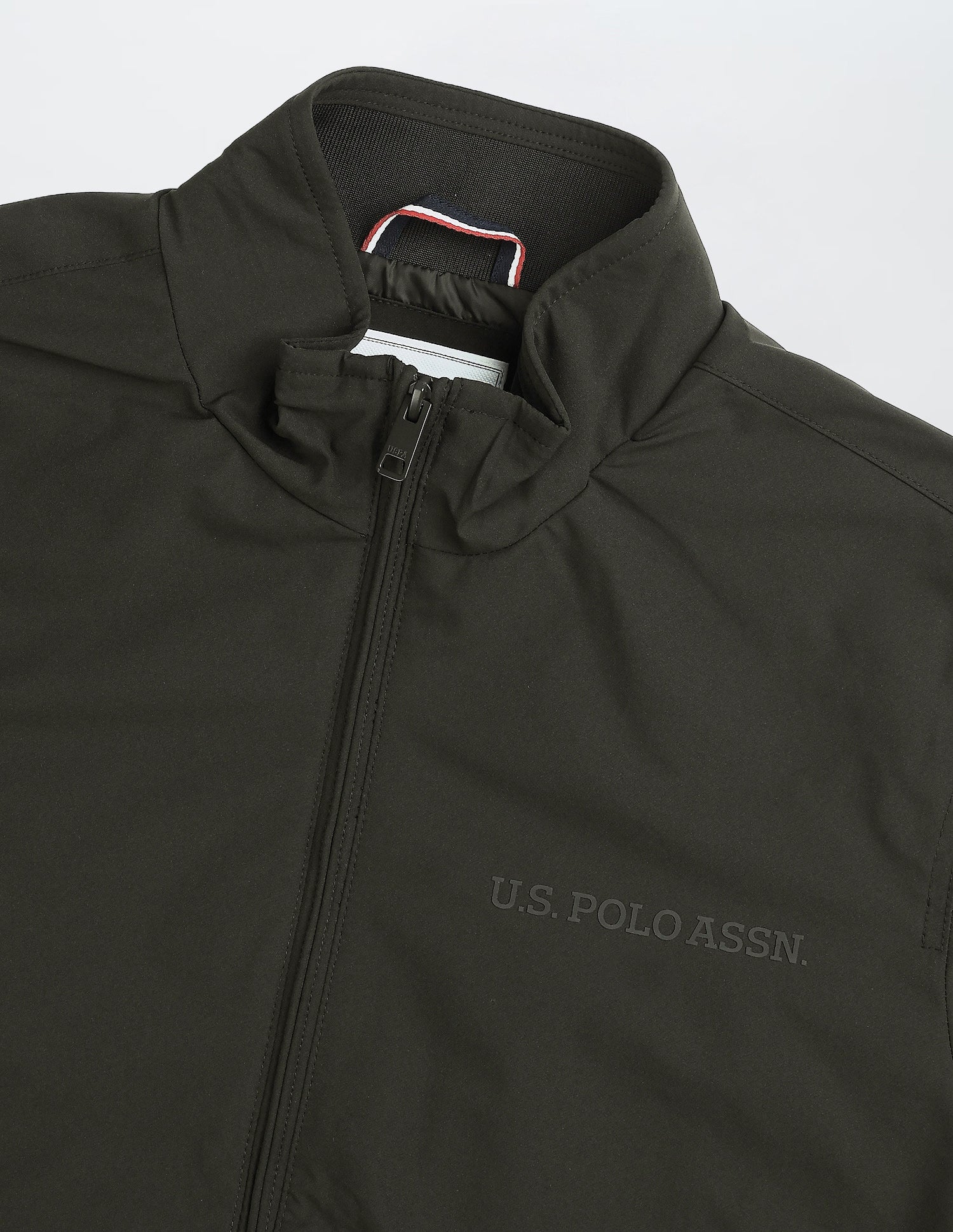 Regular Fit Solid Casual Jacket Dark Olive - U.S. Polo Assn. India | Large