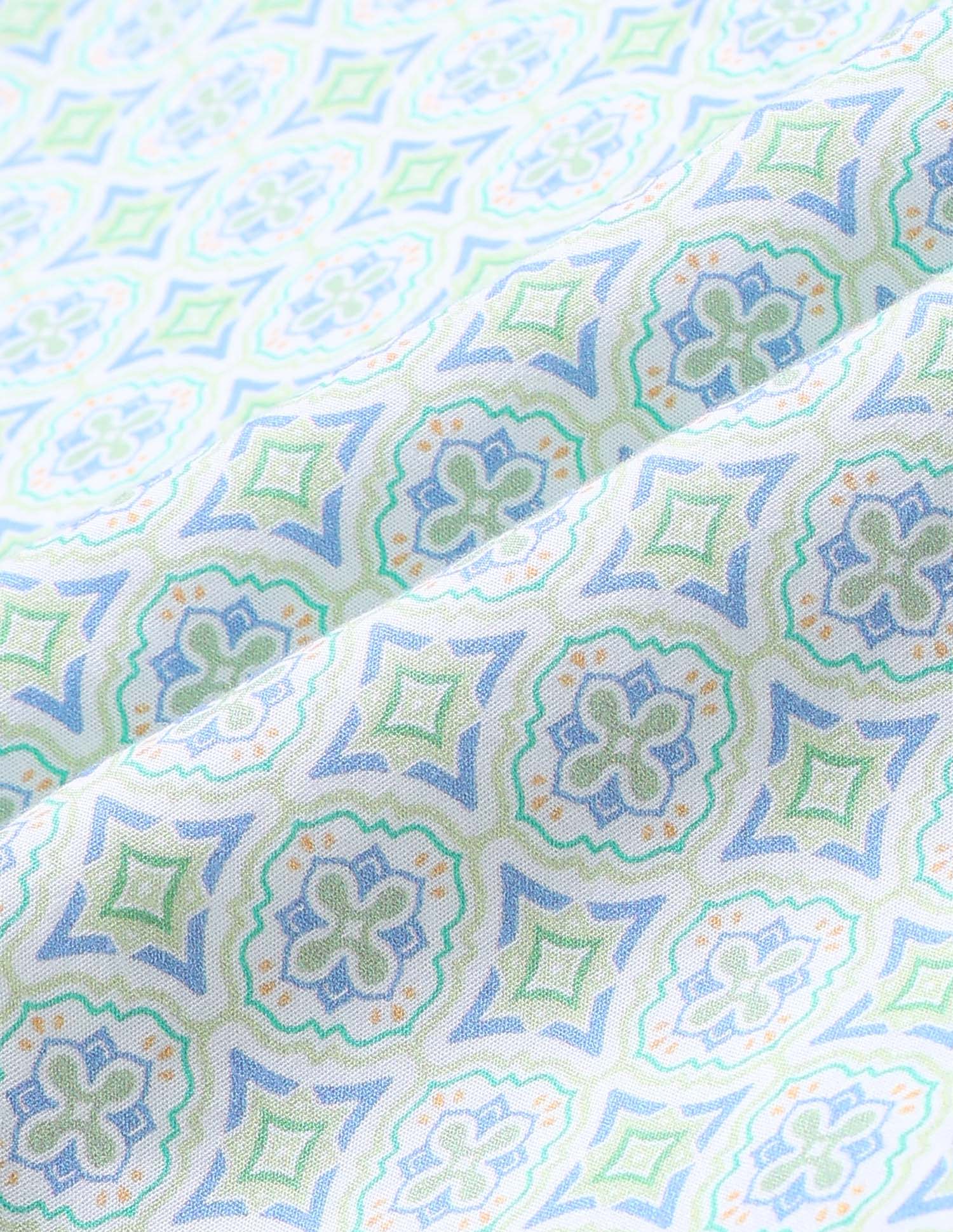 Boys Geometric Printed Regular Fit Shirt Light Green - U.S. POLO ASSN. | Large