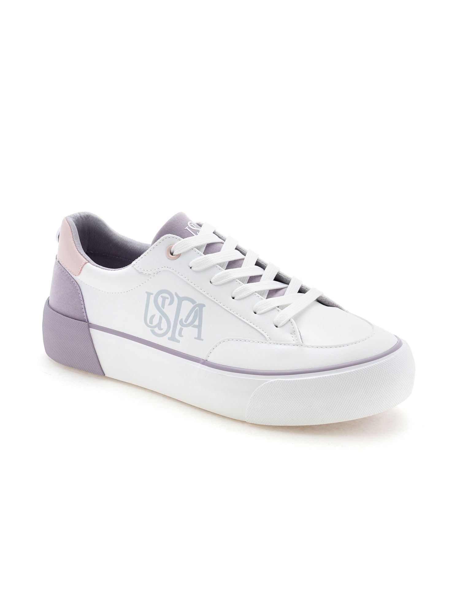 U.S. Polo Assn. Women Lydia 3.0 Colorblocked Lace Ups Sneakers Off White - U.S. POLO ASSN. | Large