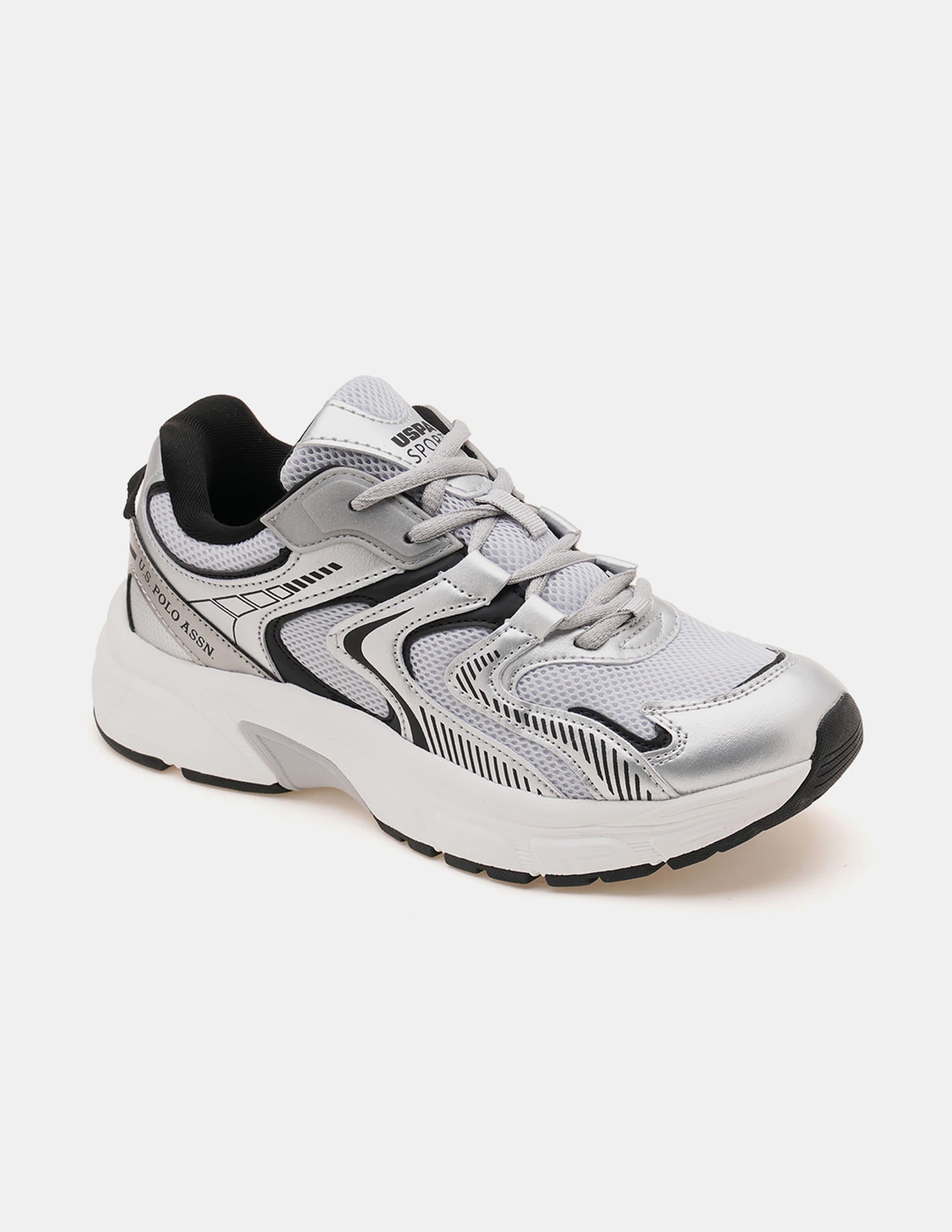 So-Young Silver Lightweight Sneaker Shoes Silver - U.S. Polo Assn. India | Large