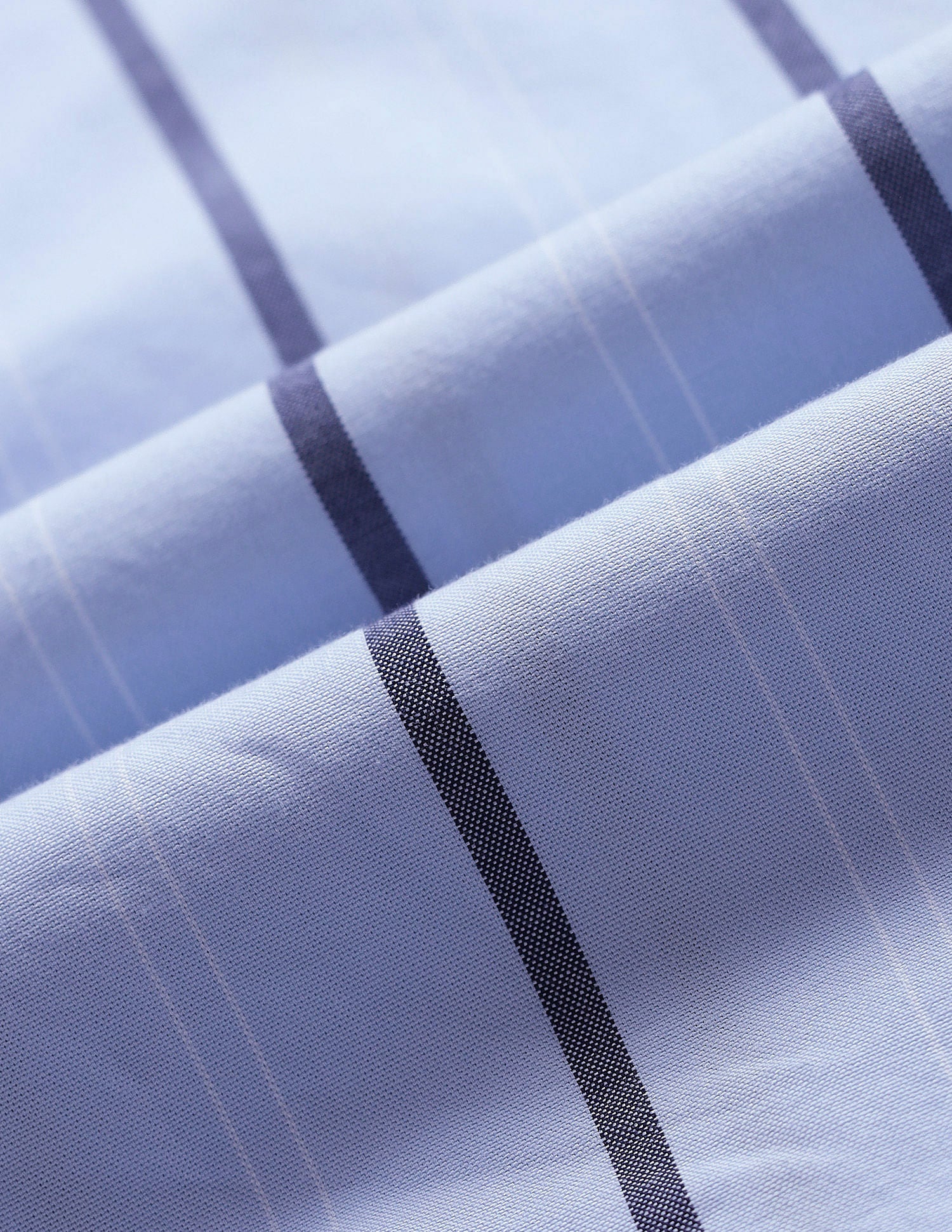 Tailored Fit Cotton Striped Shirt Blue - U.S. Polo Assn. India | Large
