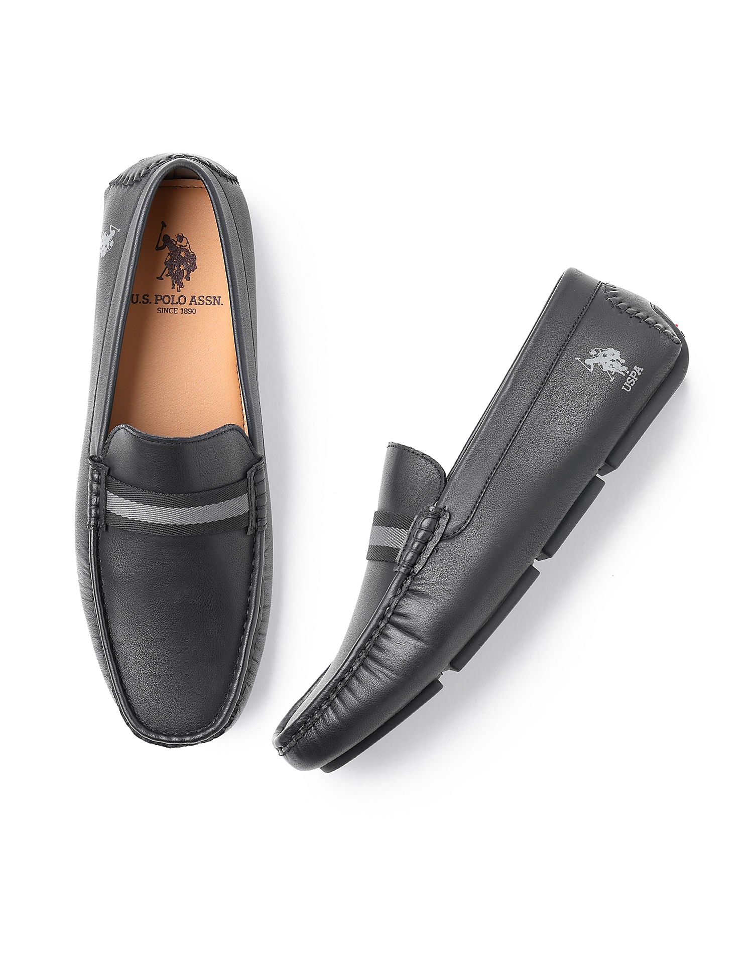 Men Bickford 5.0 Slip On Shoes Black - U.S. POLO ASSN. | Large