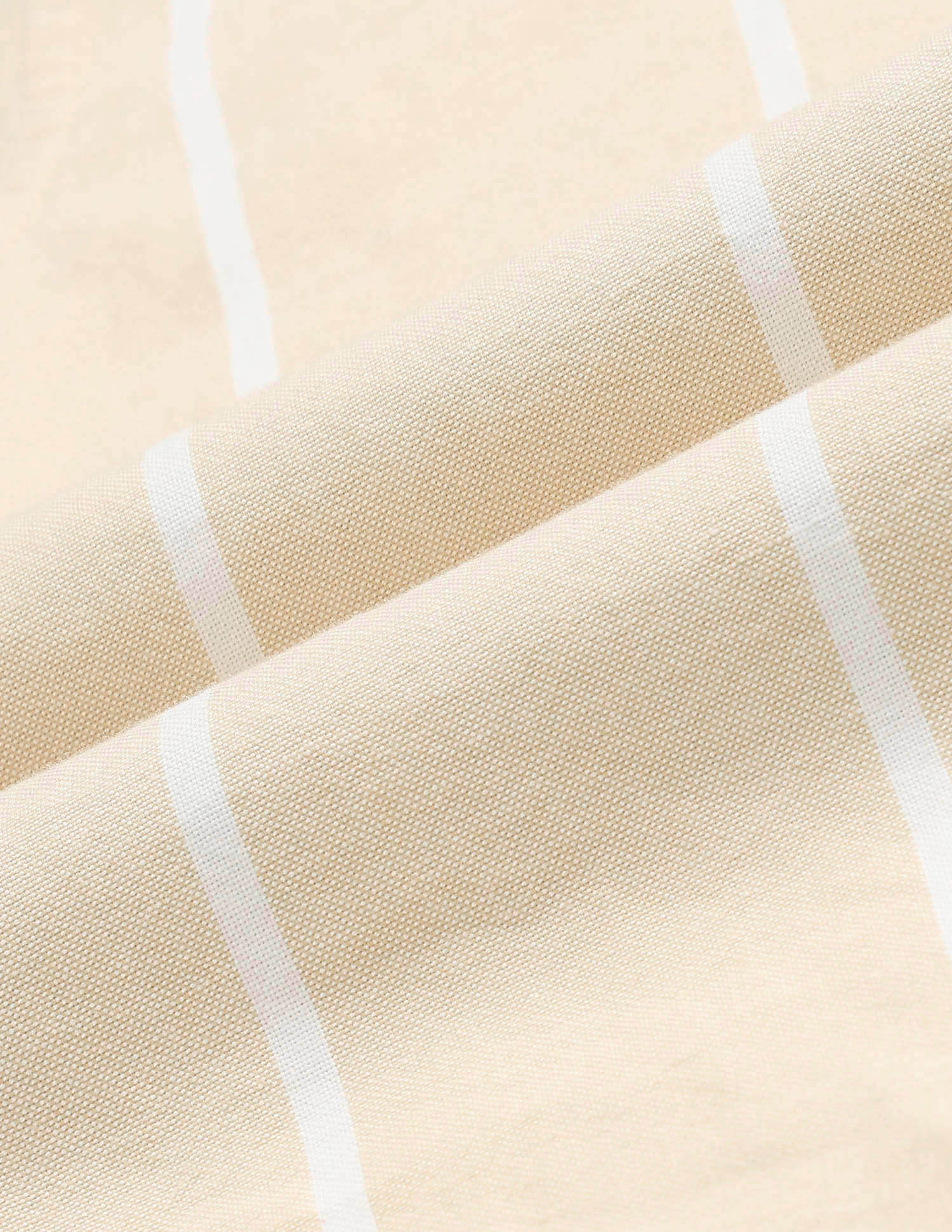 Boys Vertical Striped Oxford Shirt Beige - U.S. POLO ASSN. | Large