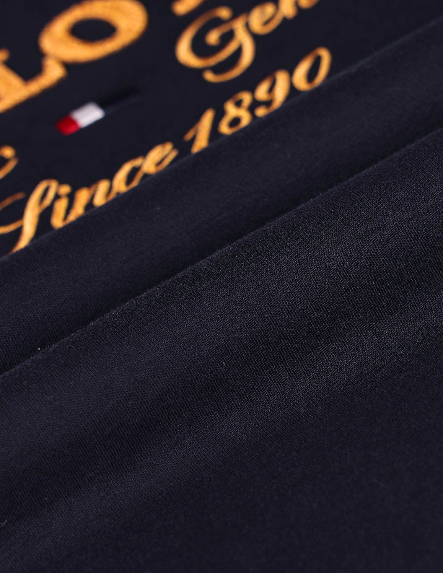 Brand Printed Cotton T-Shirt Navy - U.S. Polo Assn. India | Large