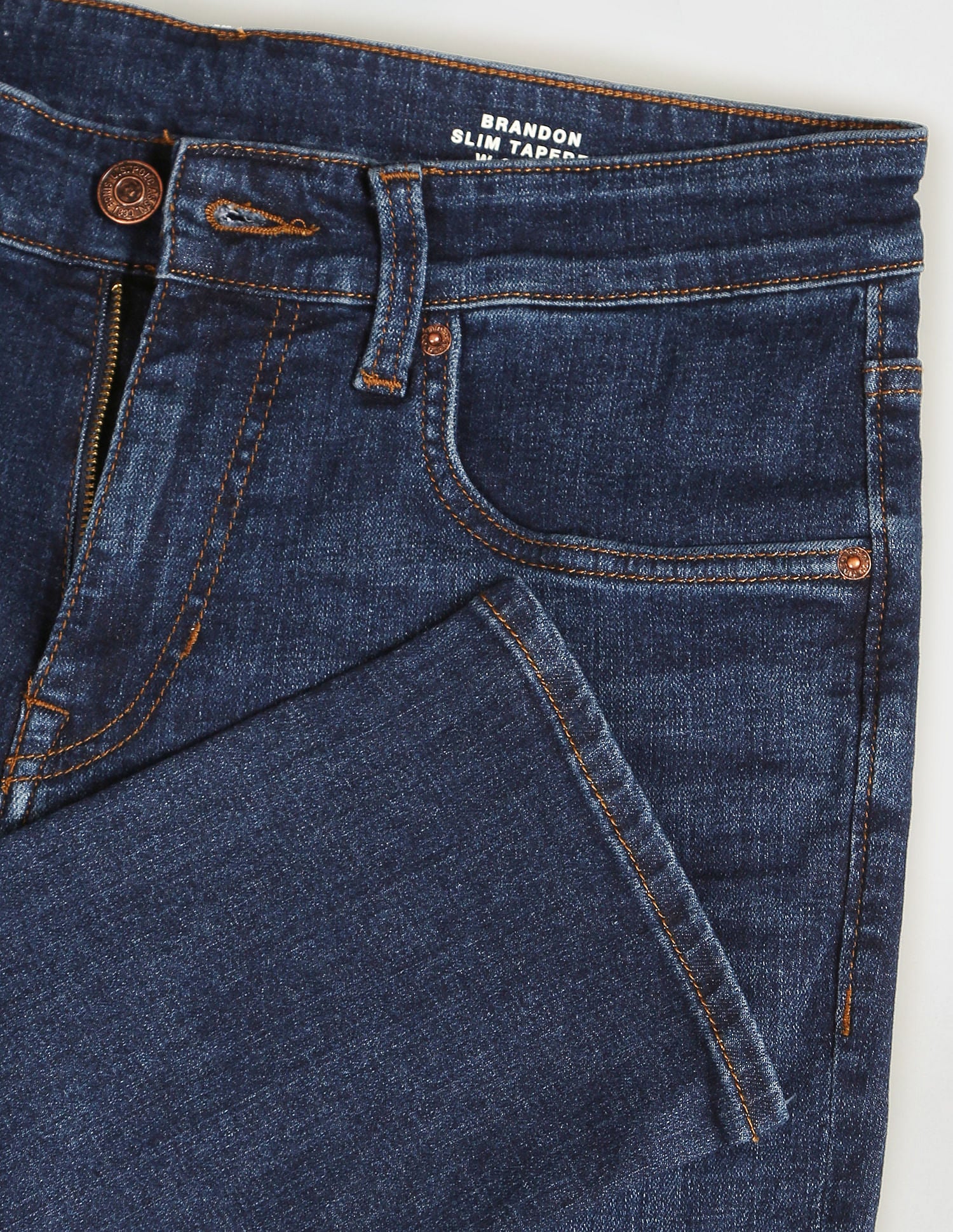 Mid Rise Brandon Slim Tapered Fit Jeans Dark Blue - U.S. Polo Assn. India | Large