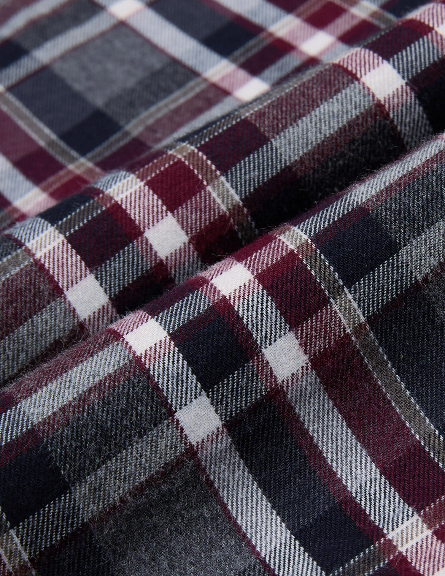 Plaid Checked Twill Shirt Maroon - U.S. Polo Assn. India | Large