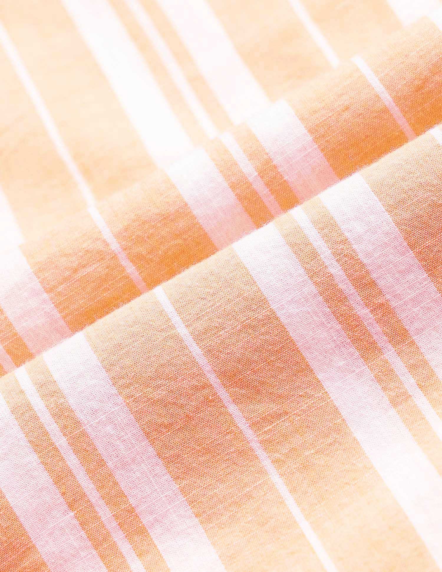 Boys Vertical Striped Cuban Shirt Orange - U.S. POLO ASSN. | Large