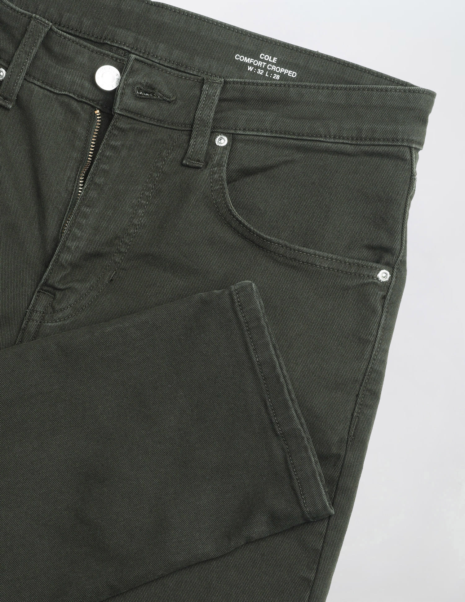 Solid Slim Tapered Fit Jeans Green - U.S. Polo Assn. India | Large