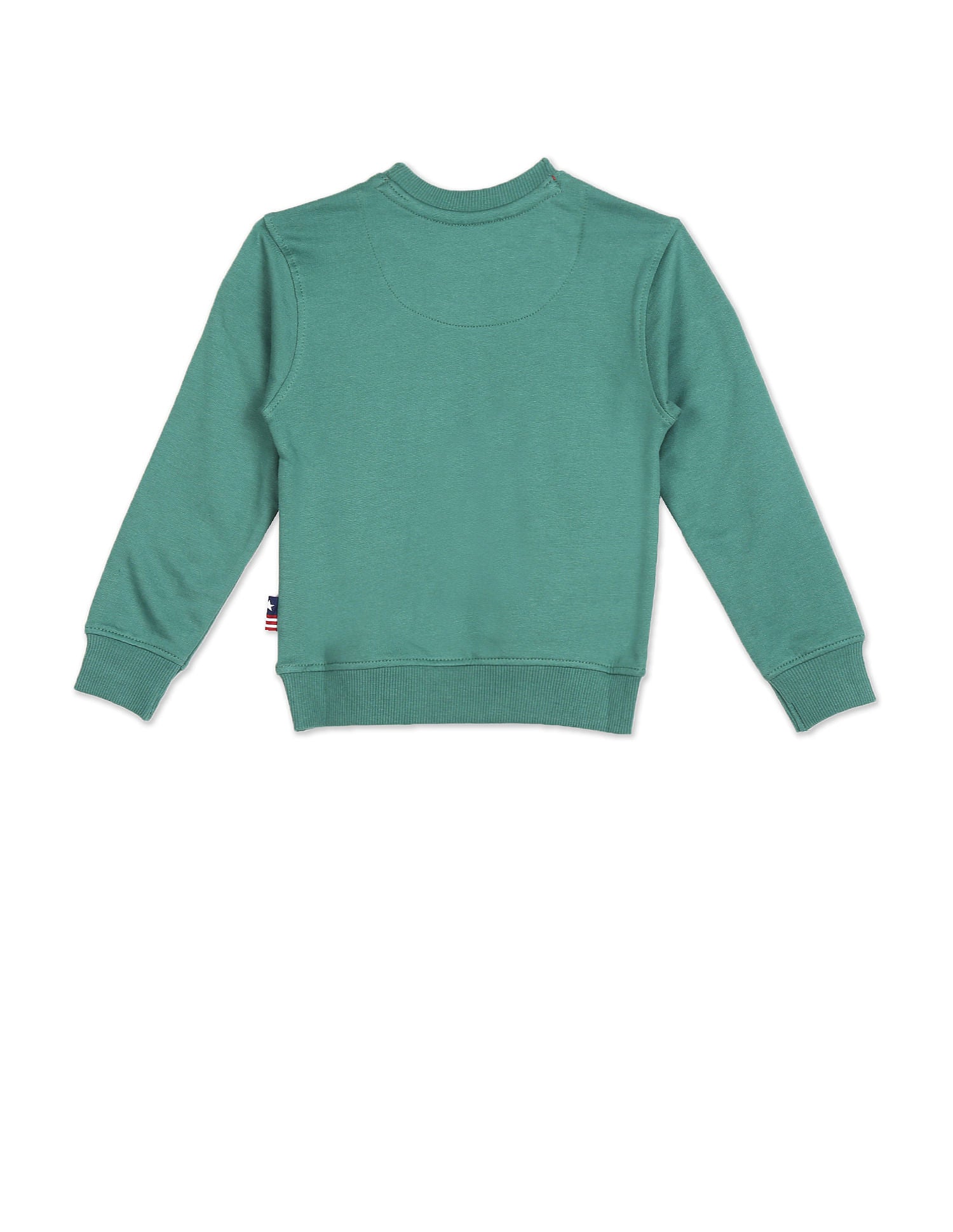 Crew Neck Brand Print Sweatshirt Dark Green - U.S. POLO ASSN. | Large