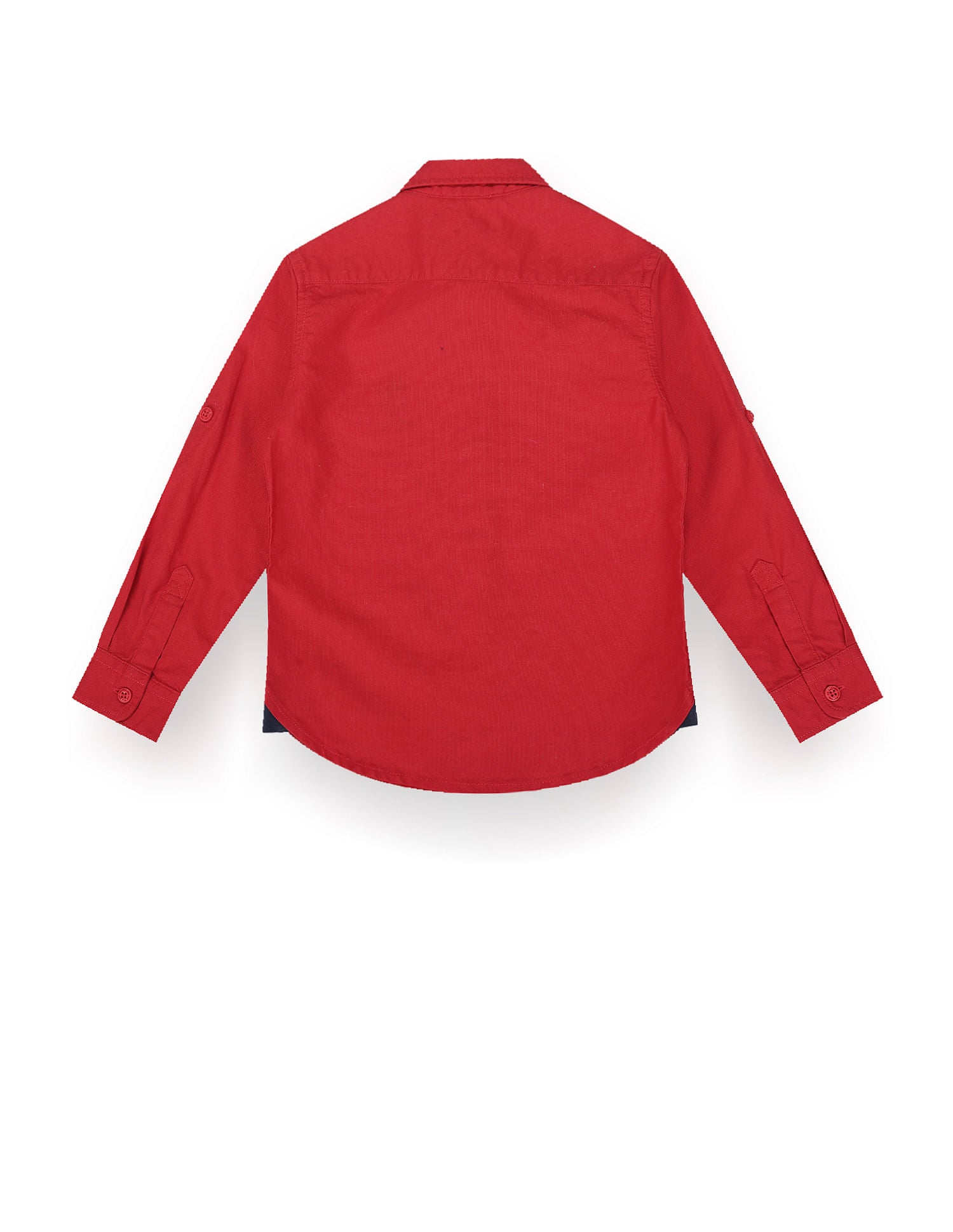 Boys Detachable Bow Cotton Shirt Red - U.S. Polo Assn. India | Large